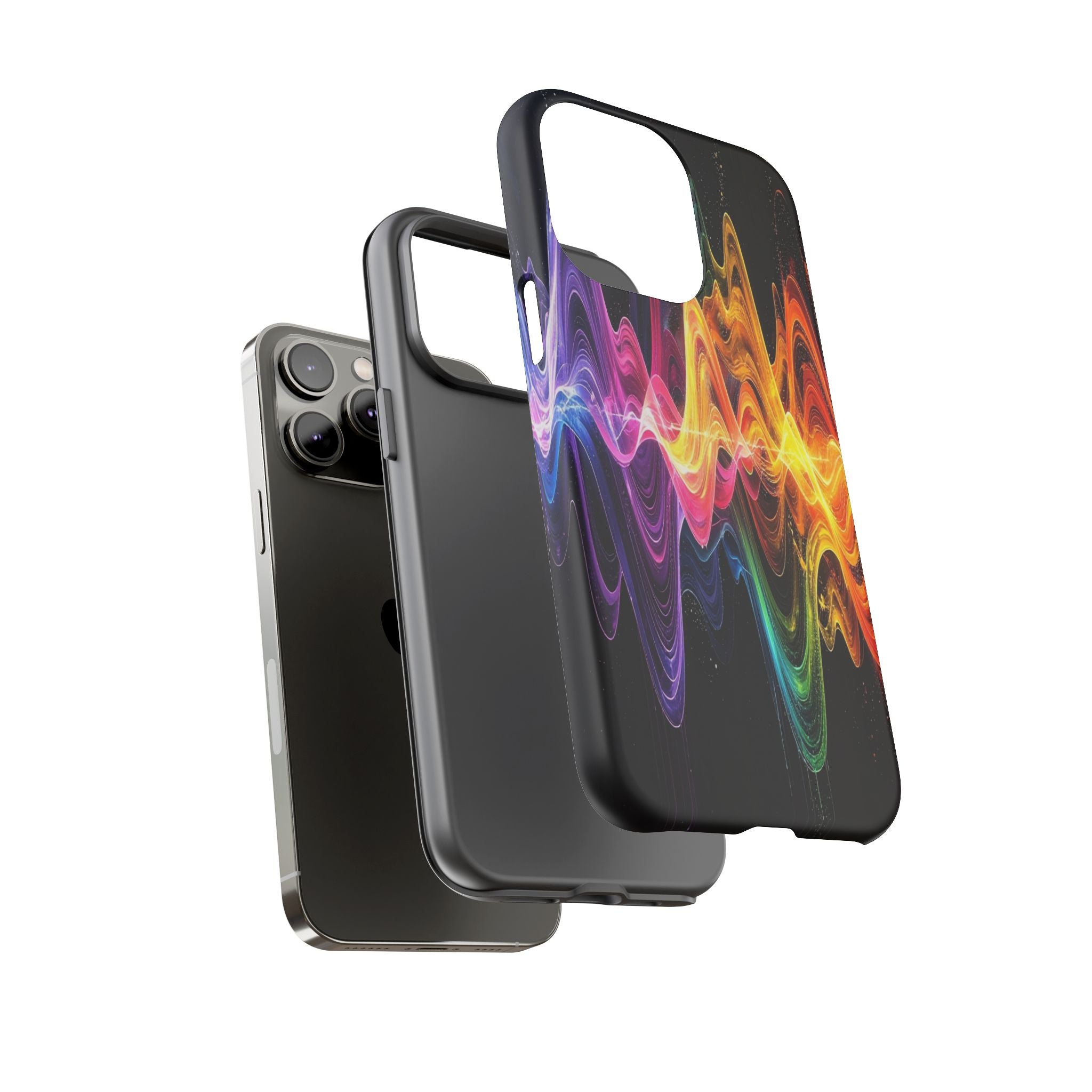 Resonant Spectrum: Digital Sound Wave Visualization, Chromatic Energy Flow - L’Art Suprême Phone Case