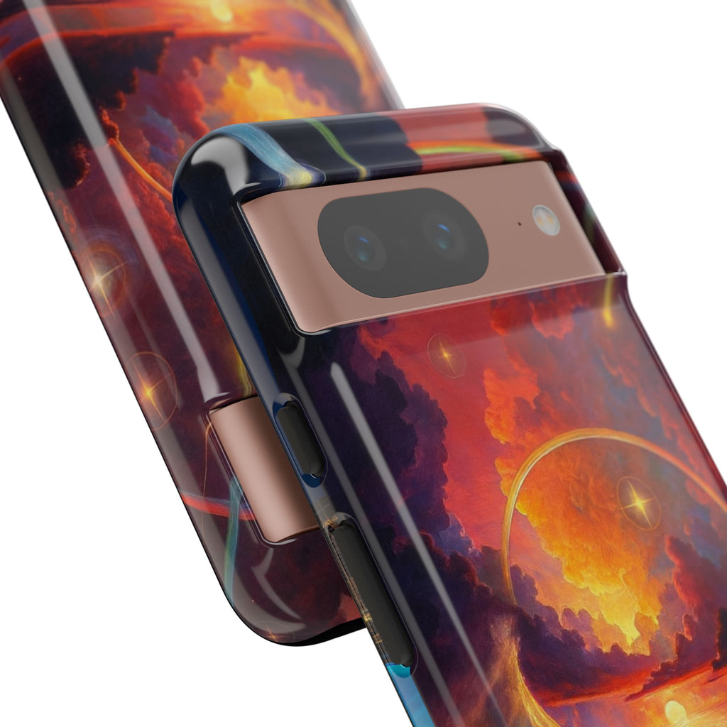 "Celestial Tides" – Printed Tough Phone Case