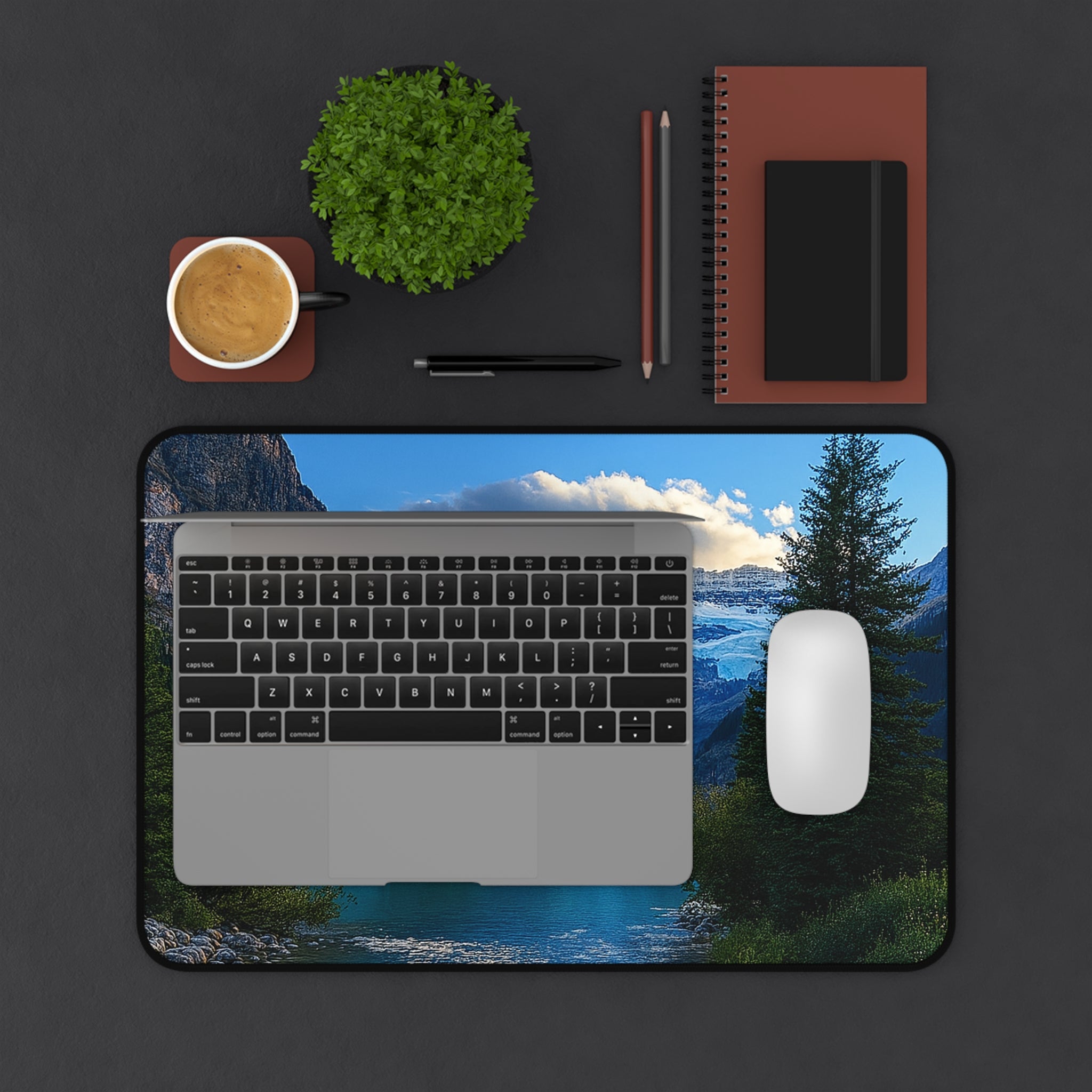 "Glacial Serenity" – Premium Desk Mat