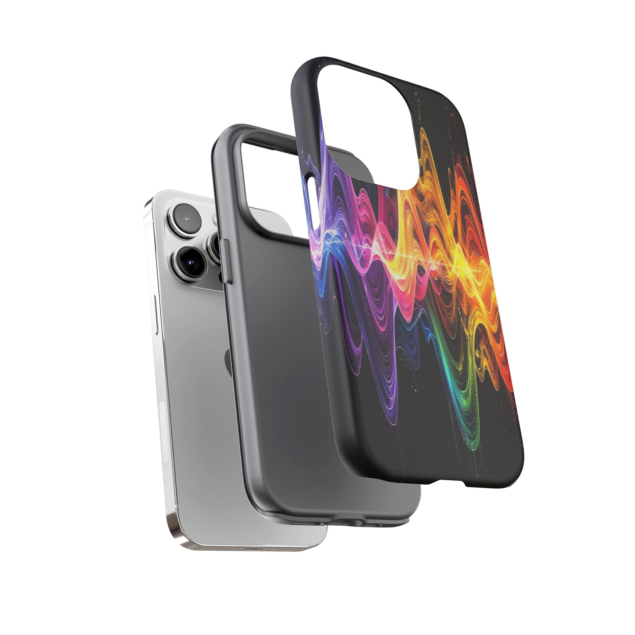 Resonant Spectrum: Digital Sound Wave Visualization, Chromatic Energy Flow - L’Art Suprême Phone Case