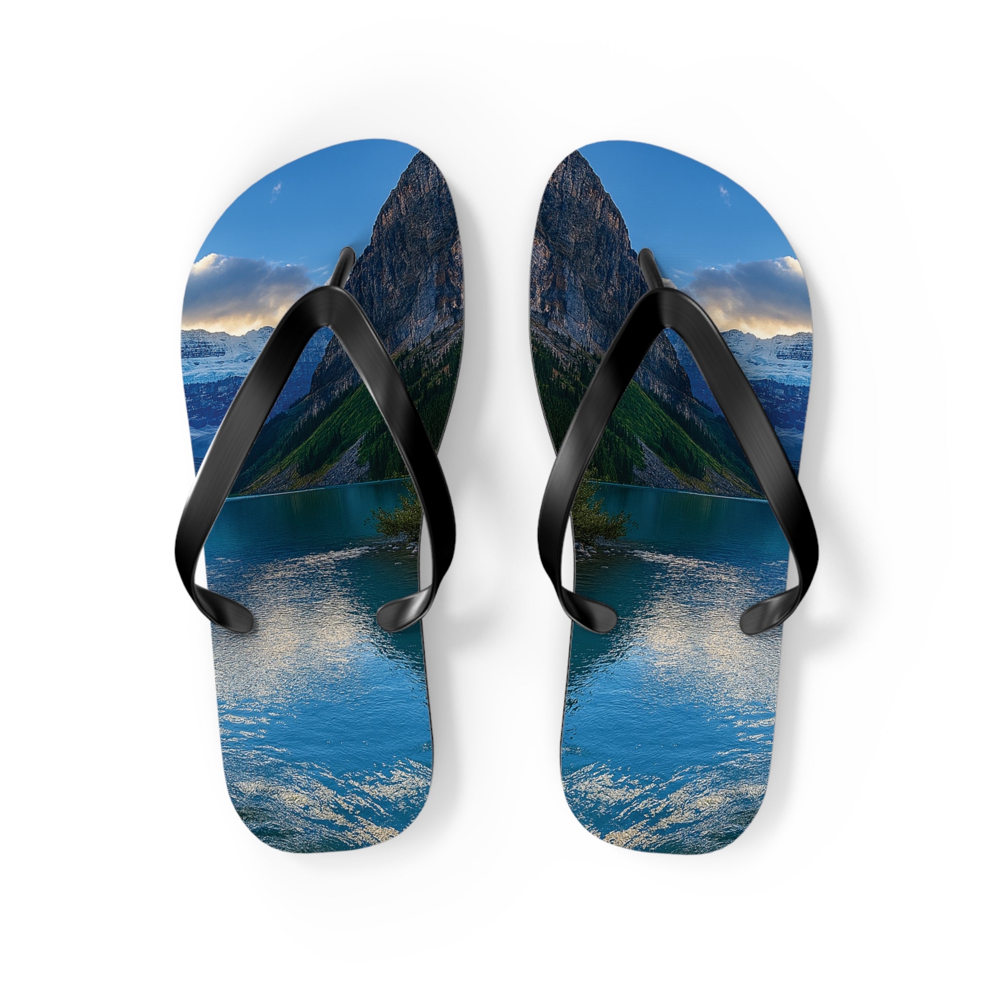 "Glacial Serenity" – Premium Flip Flops