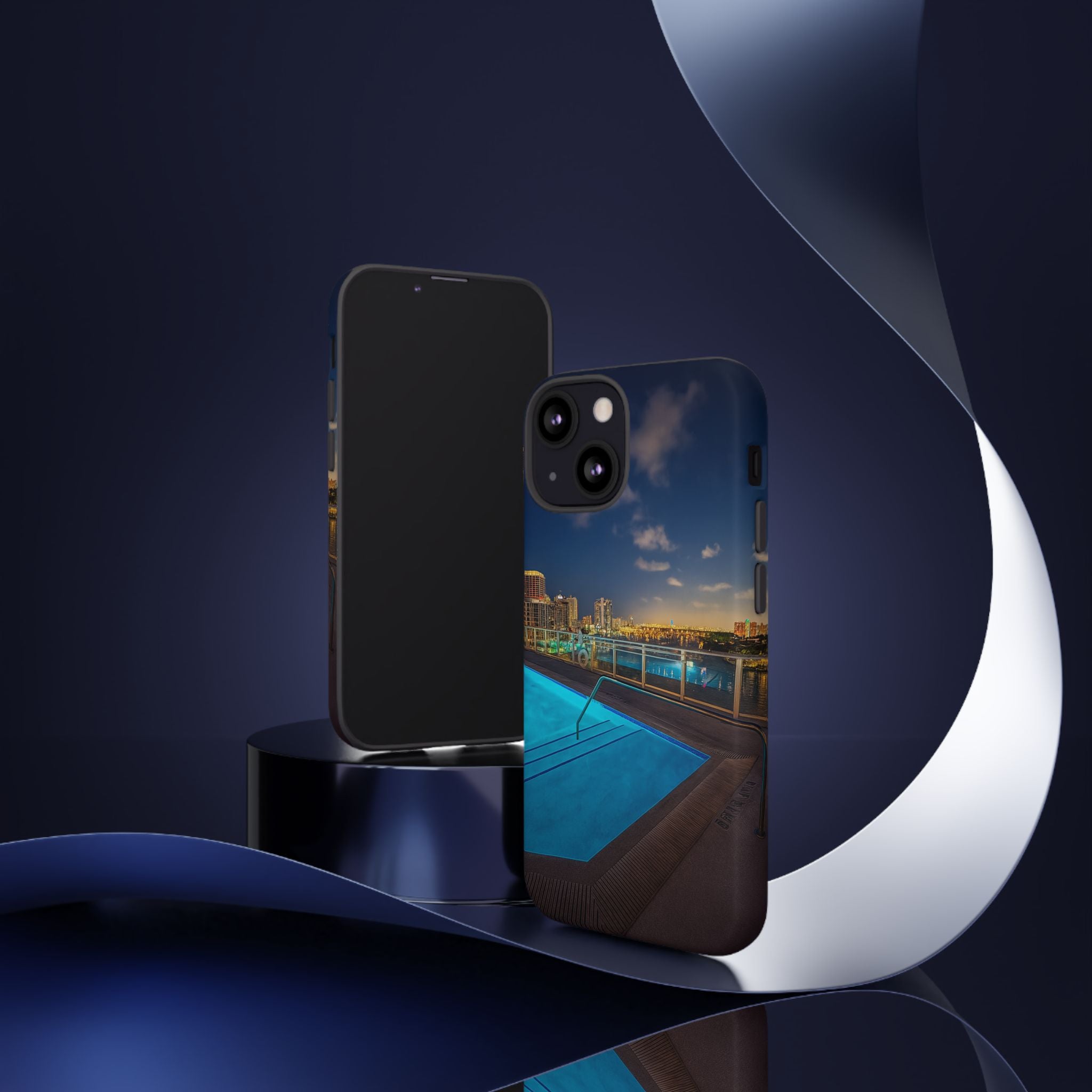 "Skyline Reflections" – Printed Phone Case