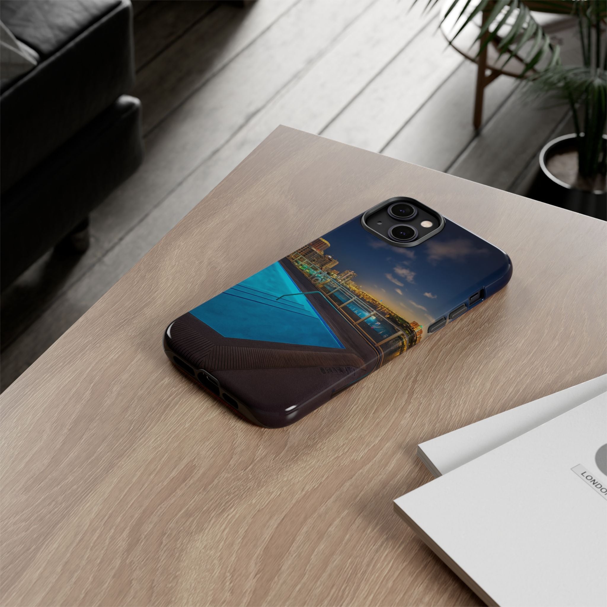 "Skyline Reflections" – Printed Phone Case