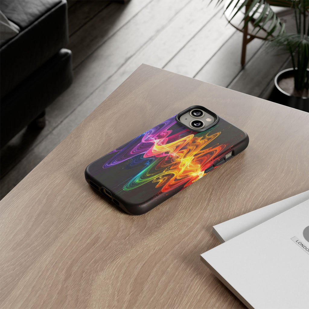 Resonant Spectrum: Digital Sound Wave Visualization, Chromatic Energy Flow - L’Art Suprême Phone Case