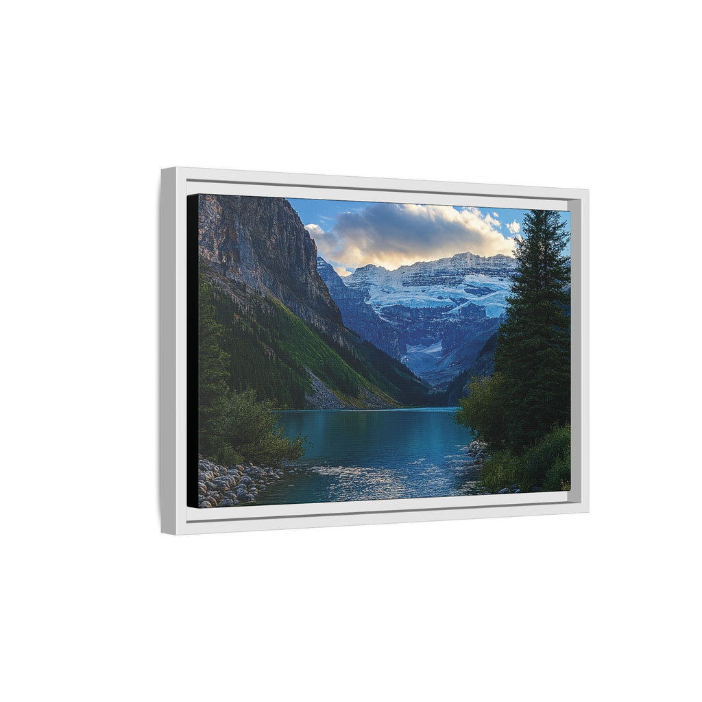 "Glacial Serenity" – Framed Canvas Print
