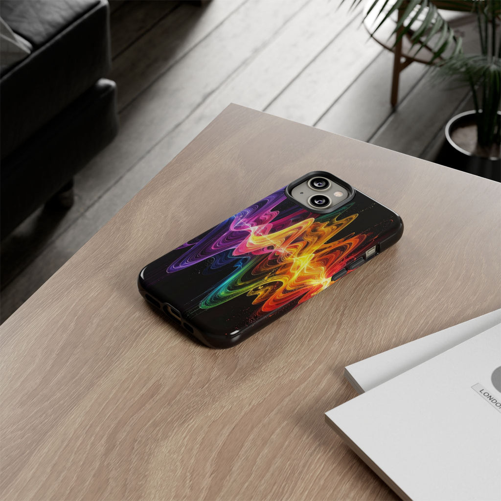 Resonant Spectrum: Digital Sound Wave Visualization, Chromatic Energy Flow - L’Art Suprême Phone Case