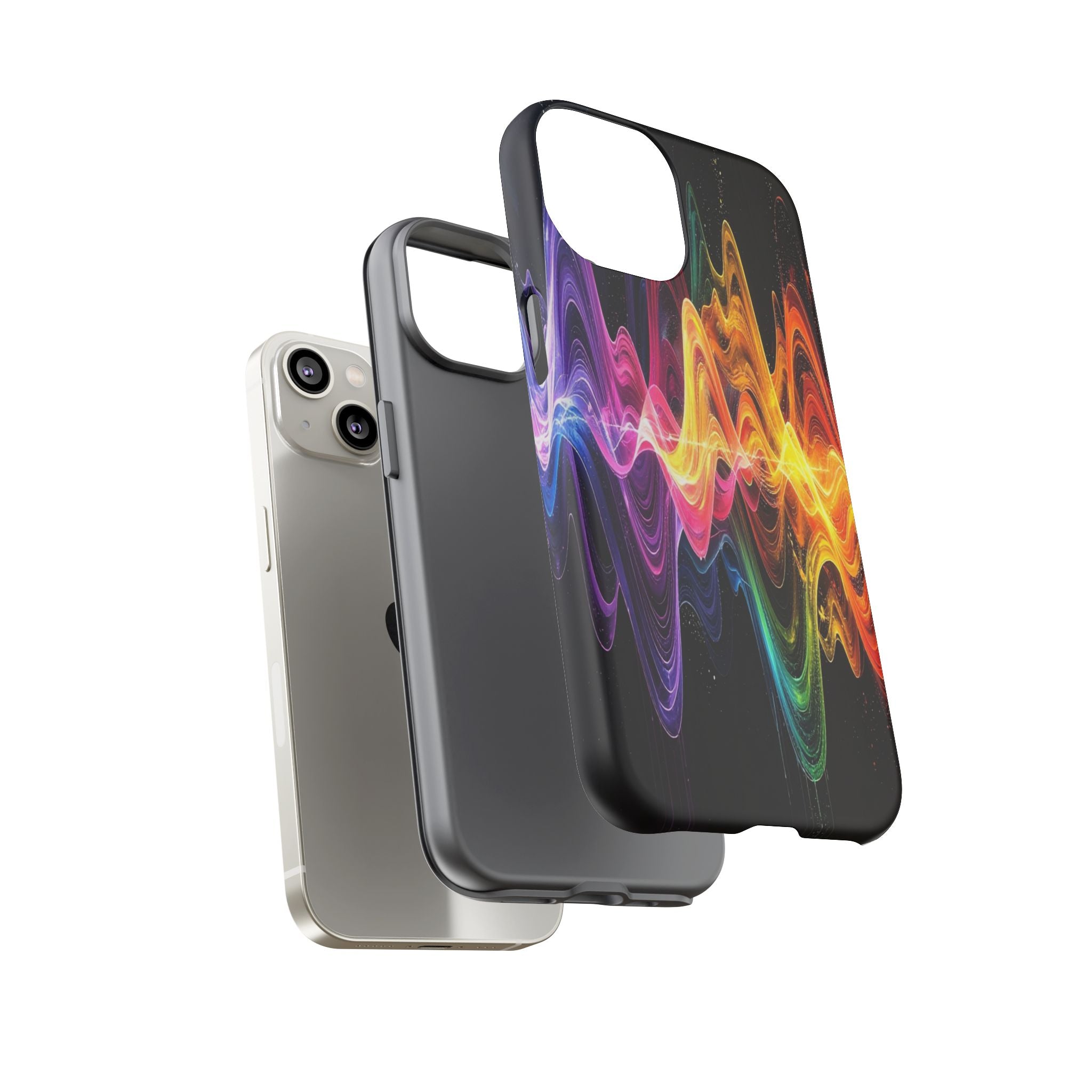 Resonant Spectrum: Digital Sound Wave Visualization, Chromatic Energy Flow - L’Art Suprême Phone Case