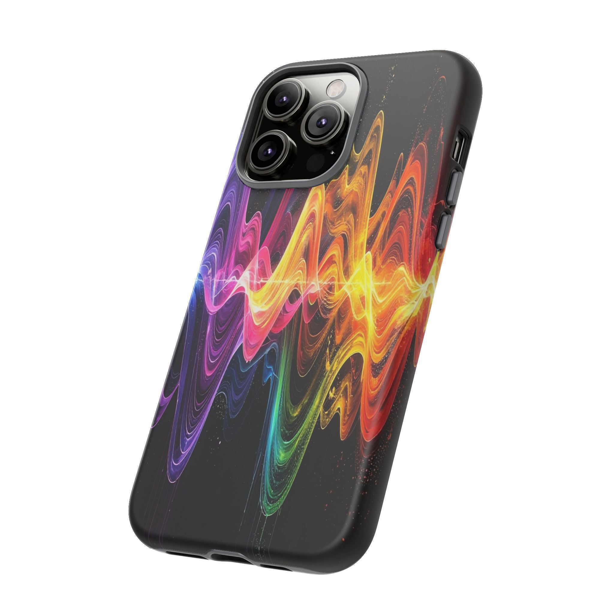 Resonant Spectrum: Digital Sound Wave Visualization, Chromatic Energy Flow - L’Art Suprême Phone Case