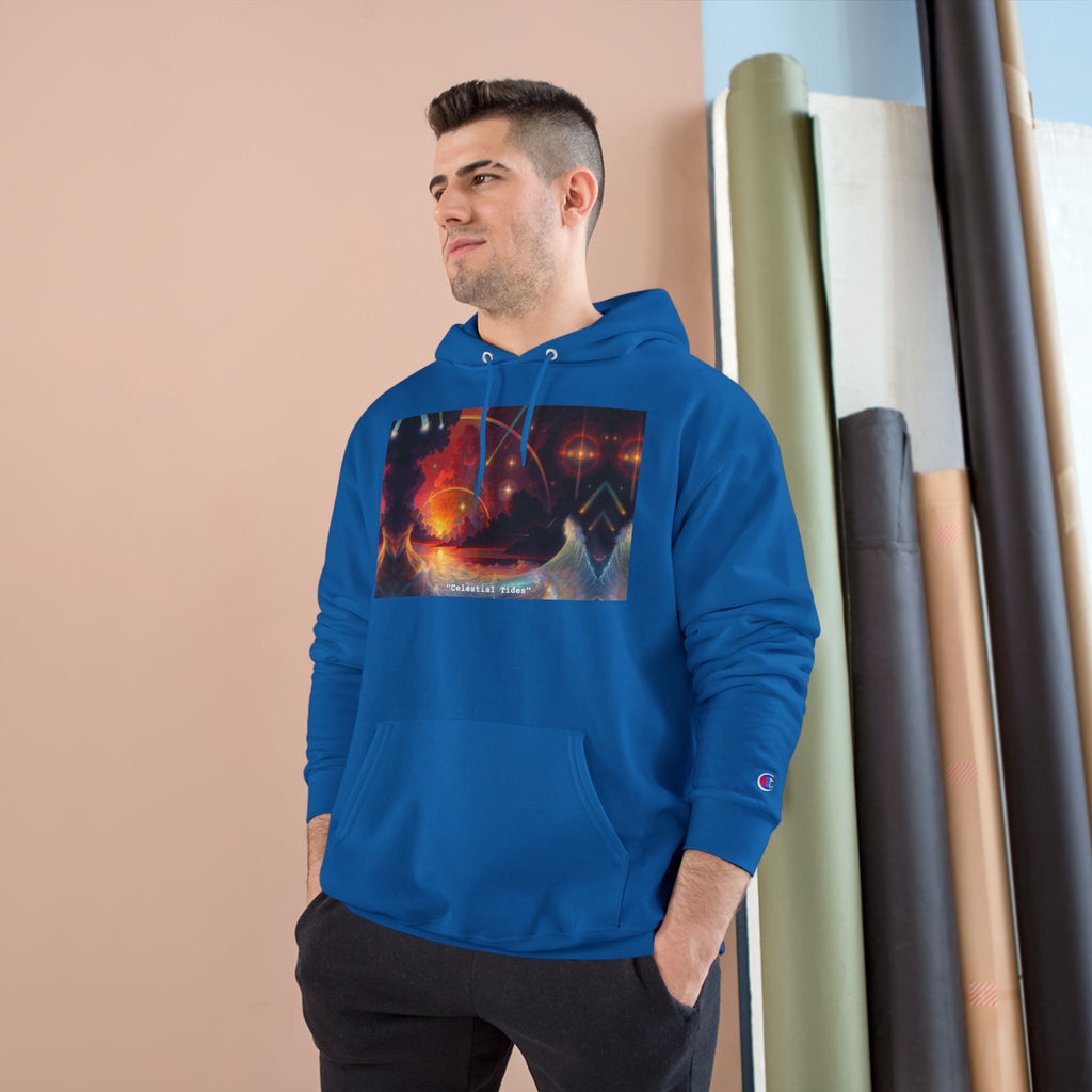 "Celestial Tides" – Champion Hoodie