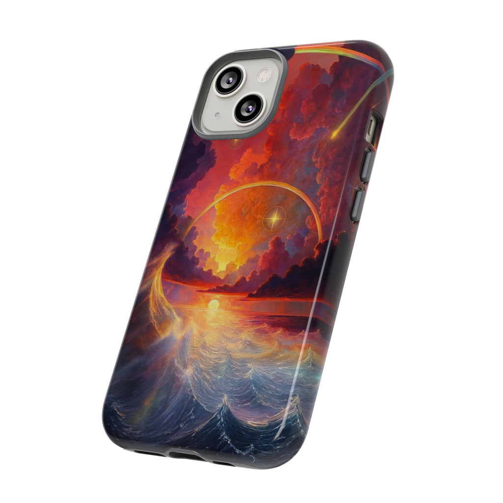 "Celestial Tides" – Printed Tough Phone Case