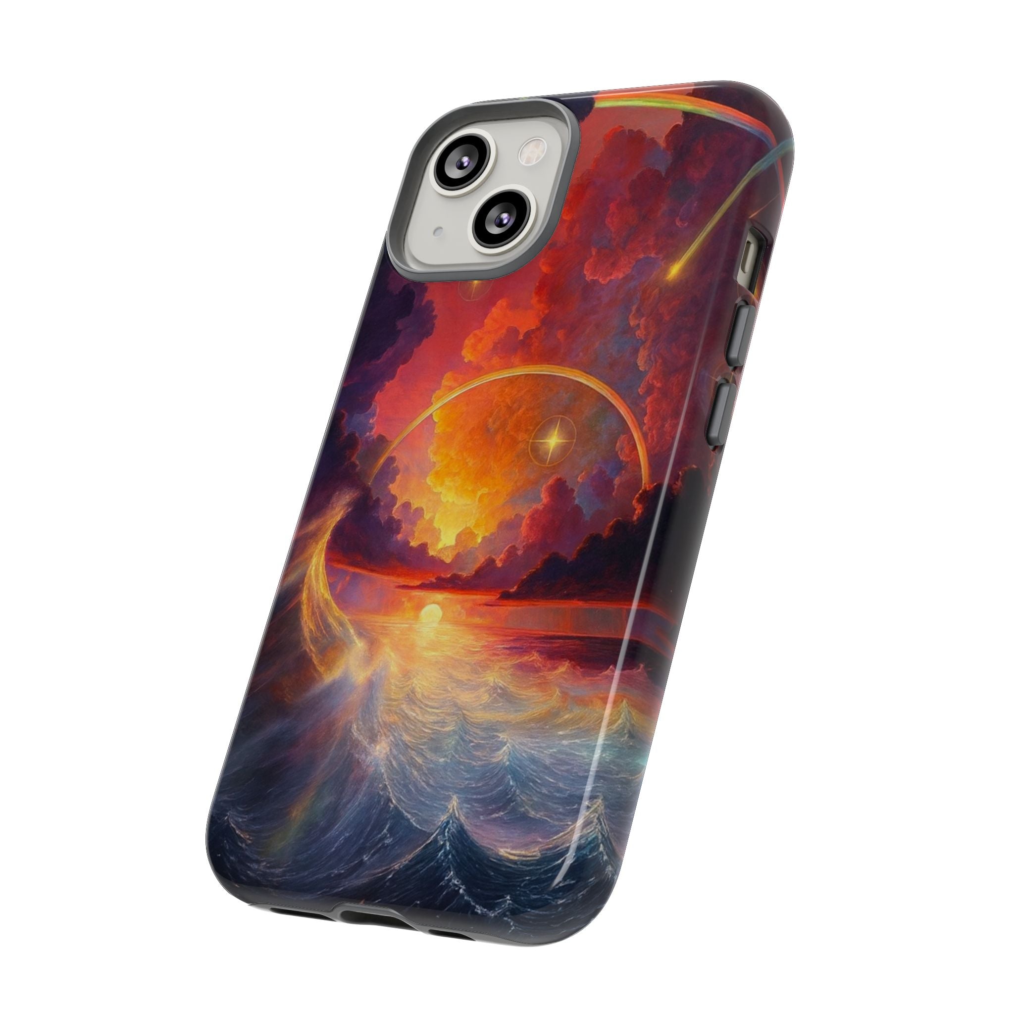 "Celestial Tides" – Printed Tough Phone Case