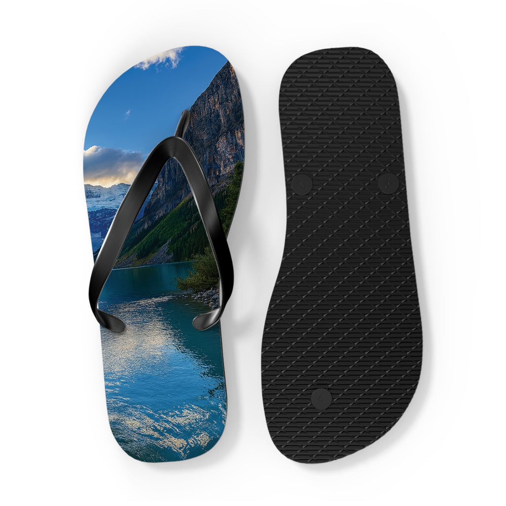 "Glacial Serenity" – Premium Flip Flops