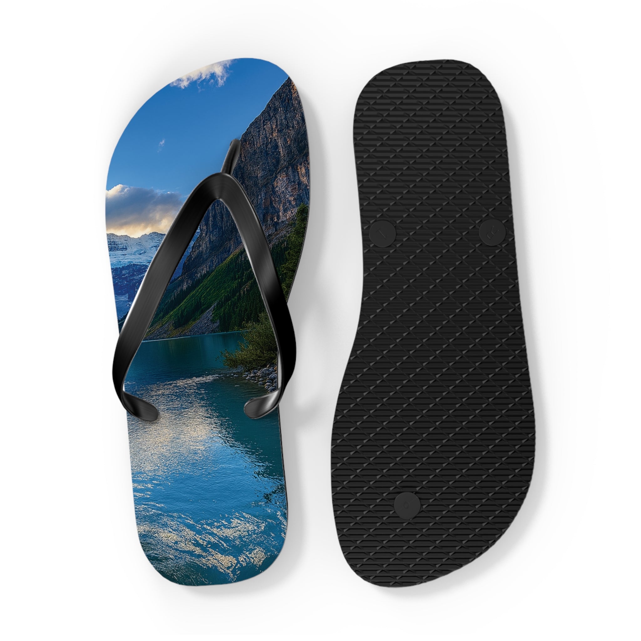 "Glacial Serenity" – Premium Flip Flops
