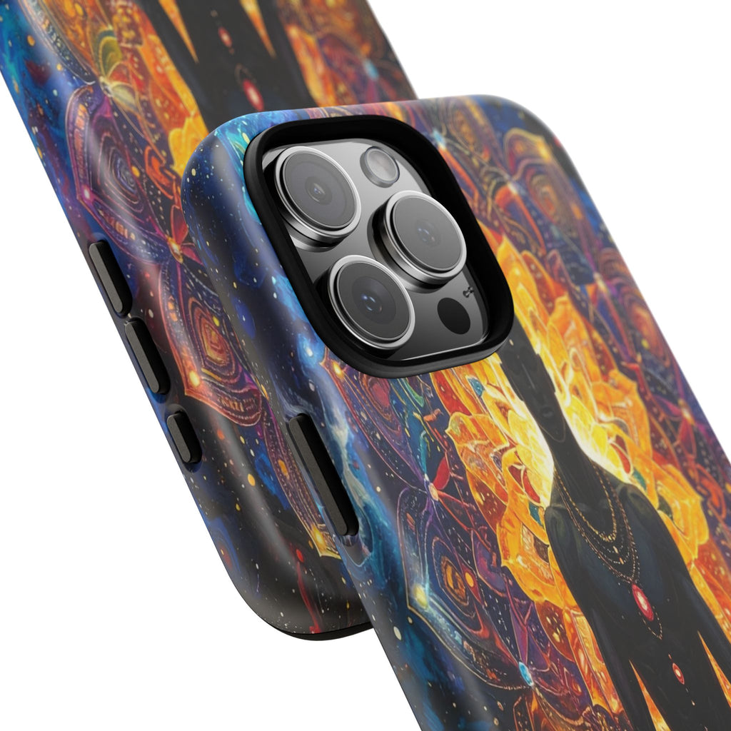 Cosmic Awakening: Spiritual Meditation Mandala, Chakra Energy Visualization - L’Art Suprême Phone Case