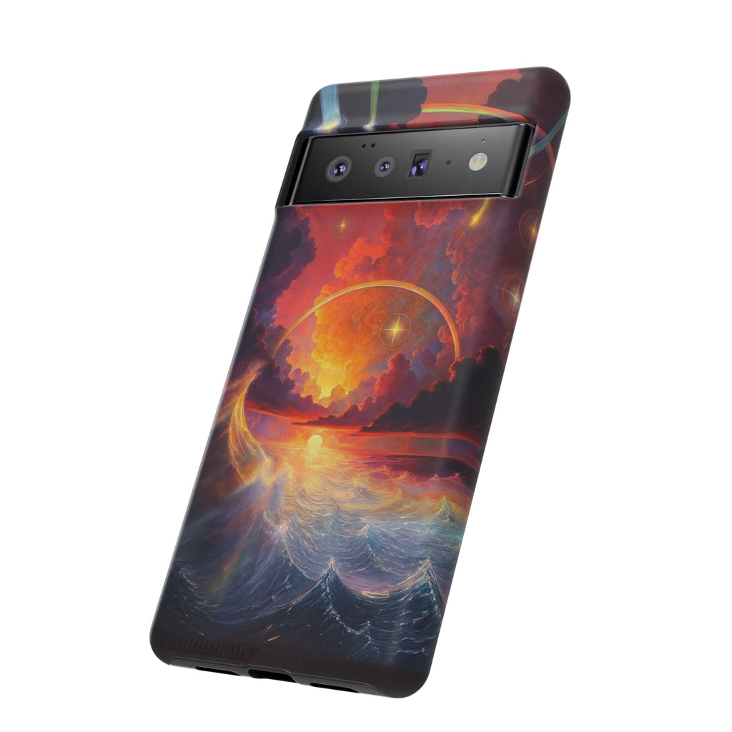 "Celestial Tides" – Printed Tough Phone Case