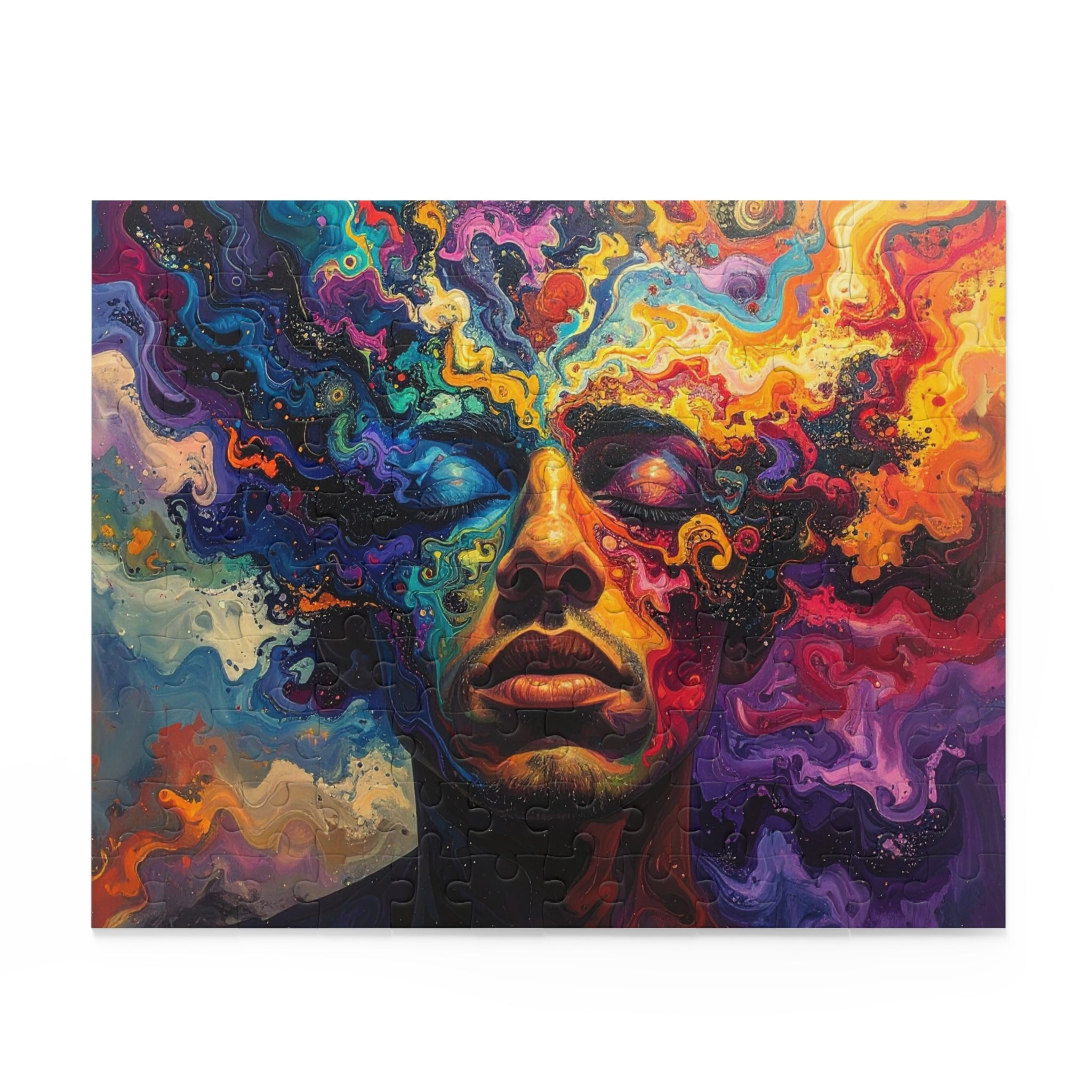 Cosmic Consciousness: Psychedelic Inner Landscape, Vibrant Abstract Expressionism -  L'Art Puzzle