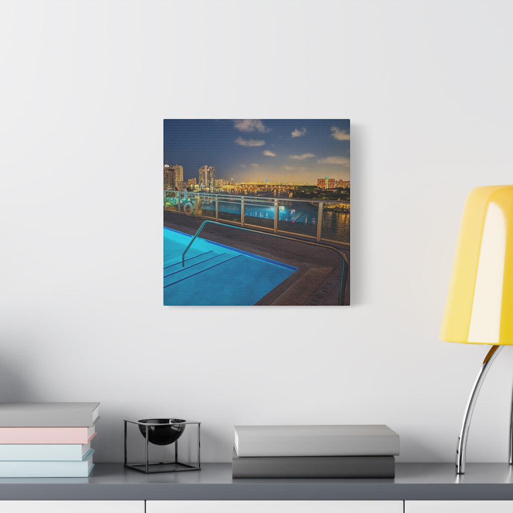 "Skyline Reflections" – Luxe Canvas Print