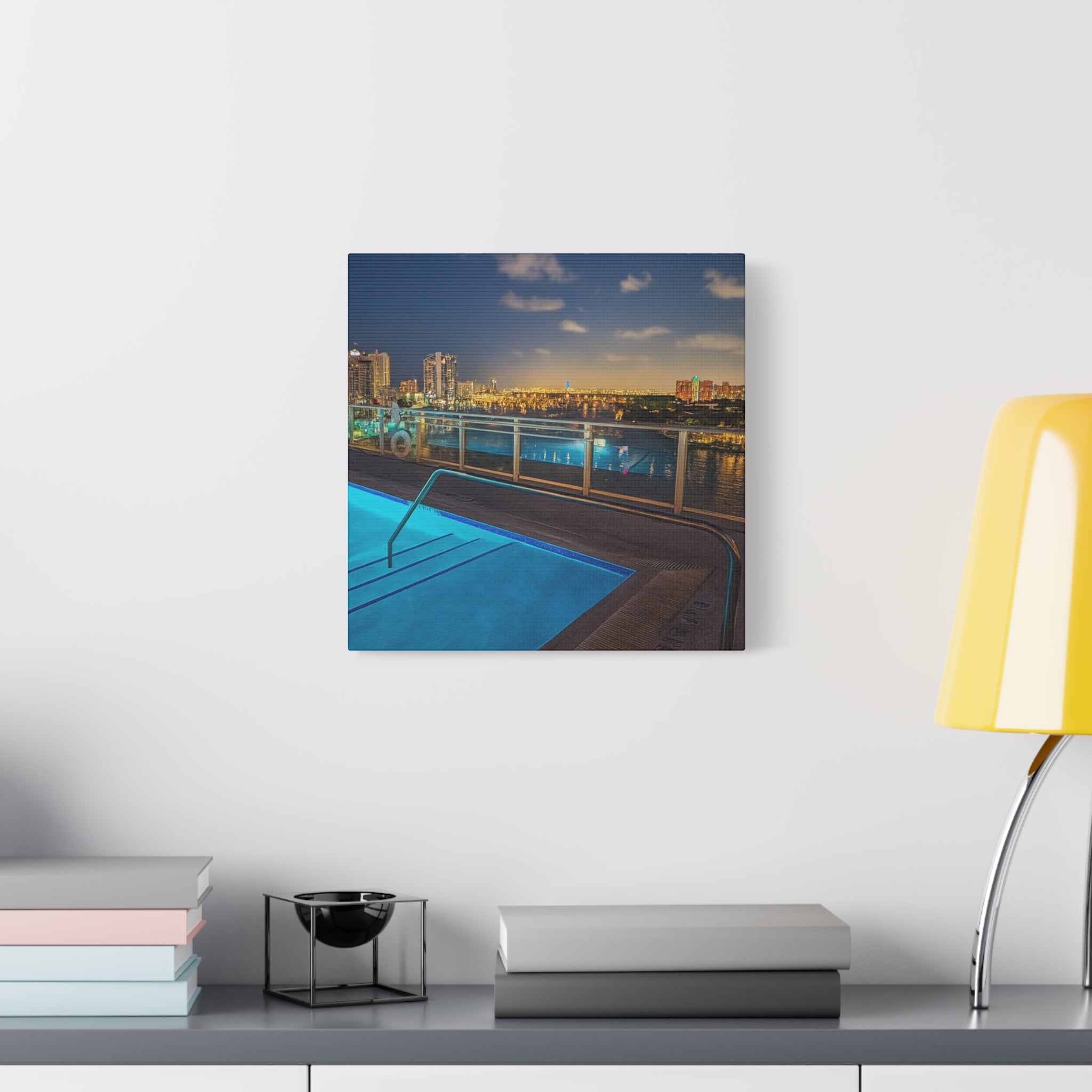 "Skyline Reflections" – Luxe Canvas Print