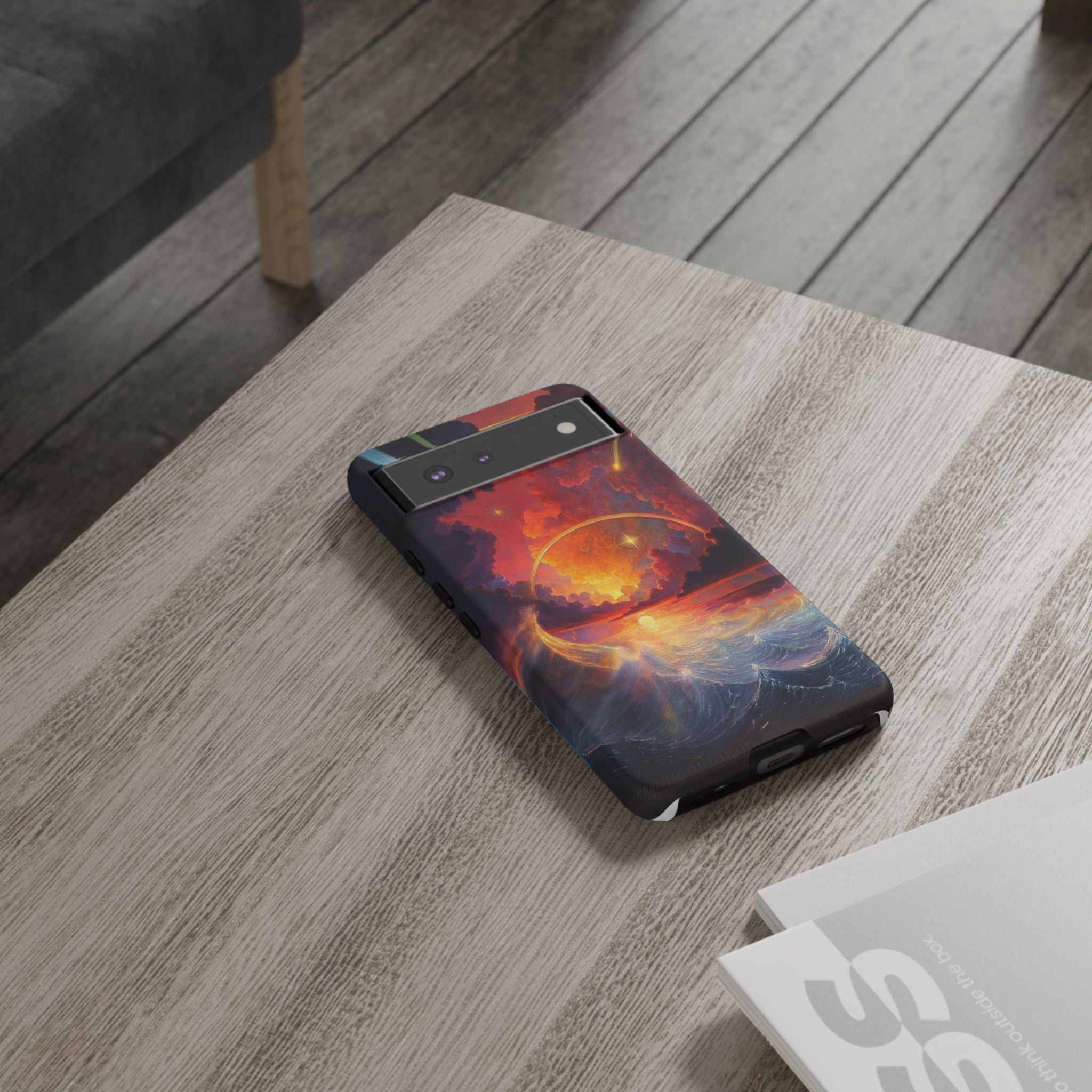 "Celestial Tides" – Printed Tough Phone Case