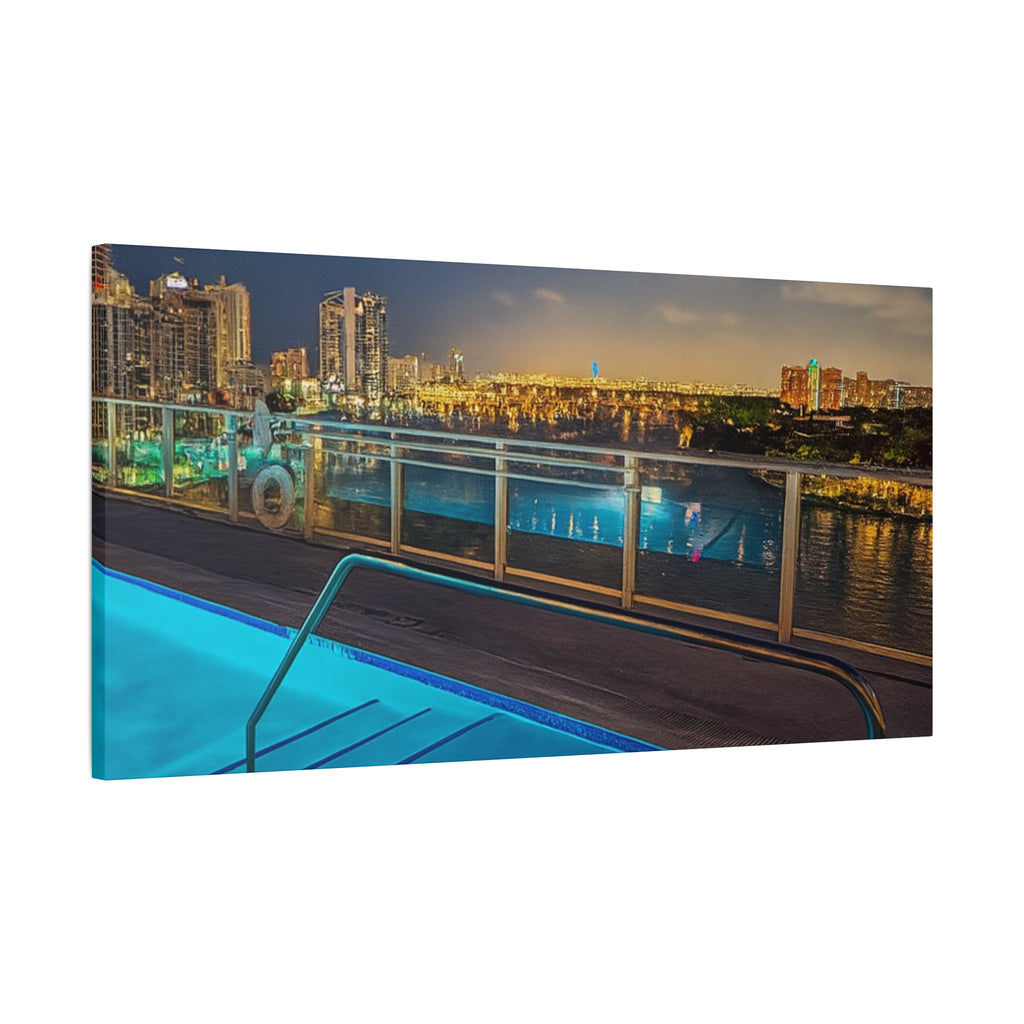 "Skyline Reflections" – Luxe Canvas Print