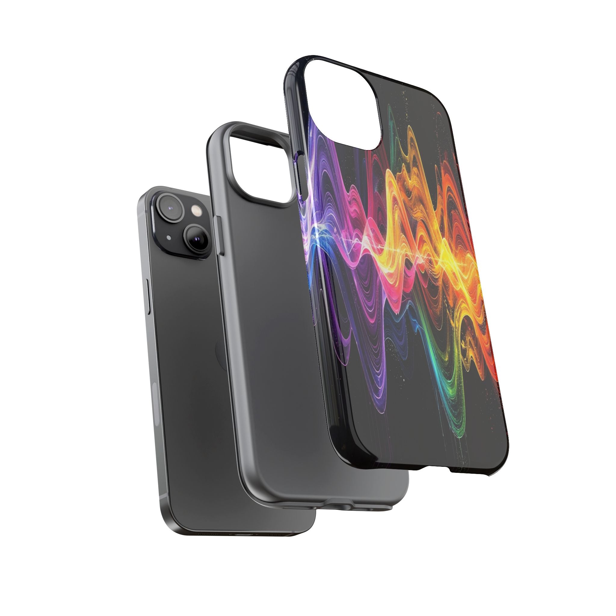 Resonant Spectrum: Digital Sound Wave Visualization, Chromatic Energy Flow - L’Art Suprême Phone Case
