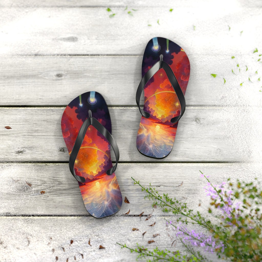 “Celestial Tides" – Premium Flip Flops