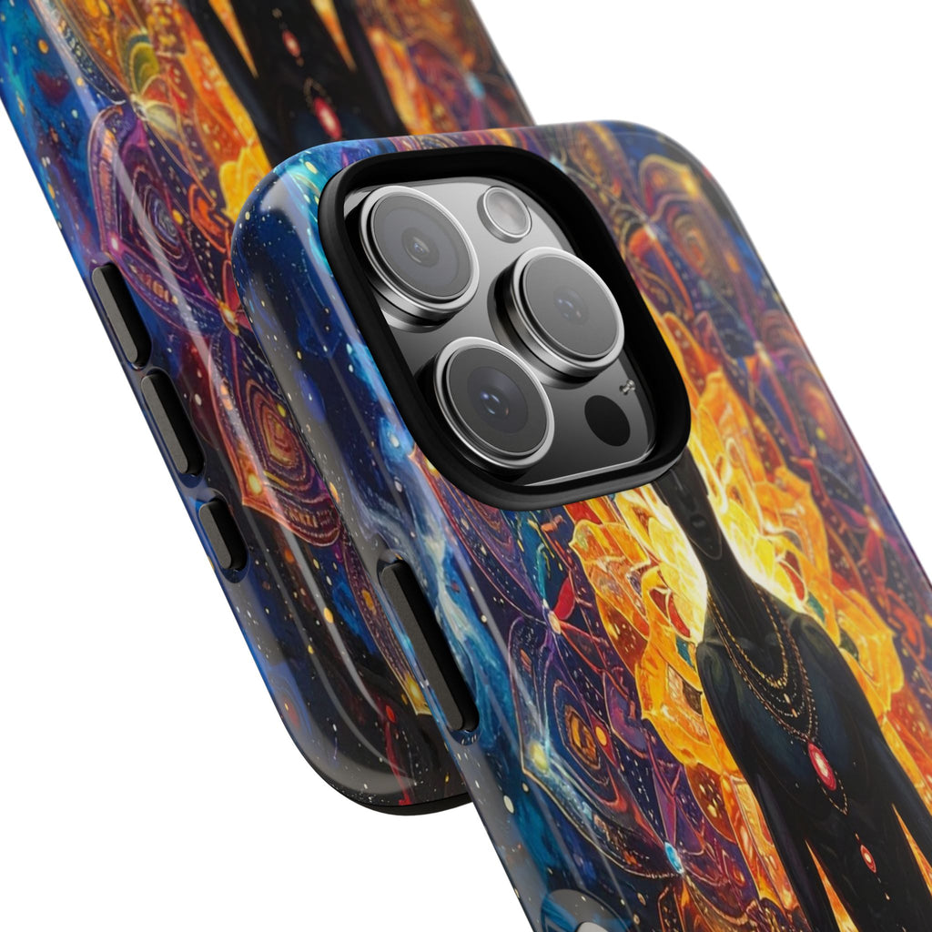 Cosmic Awakening: Spiritual Meditation Mandala, Chakra Energy Visualization - L’Art Suprême Phone Case