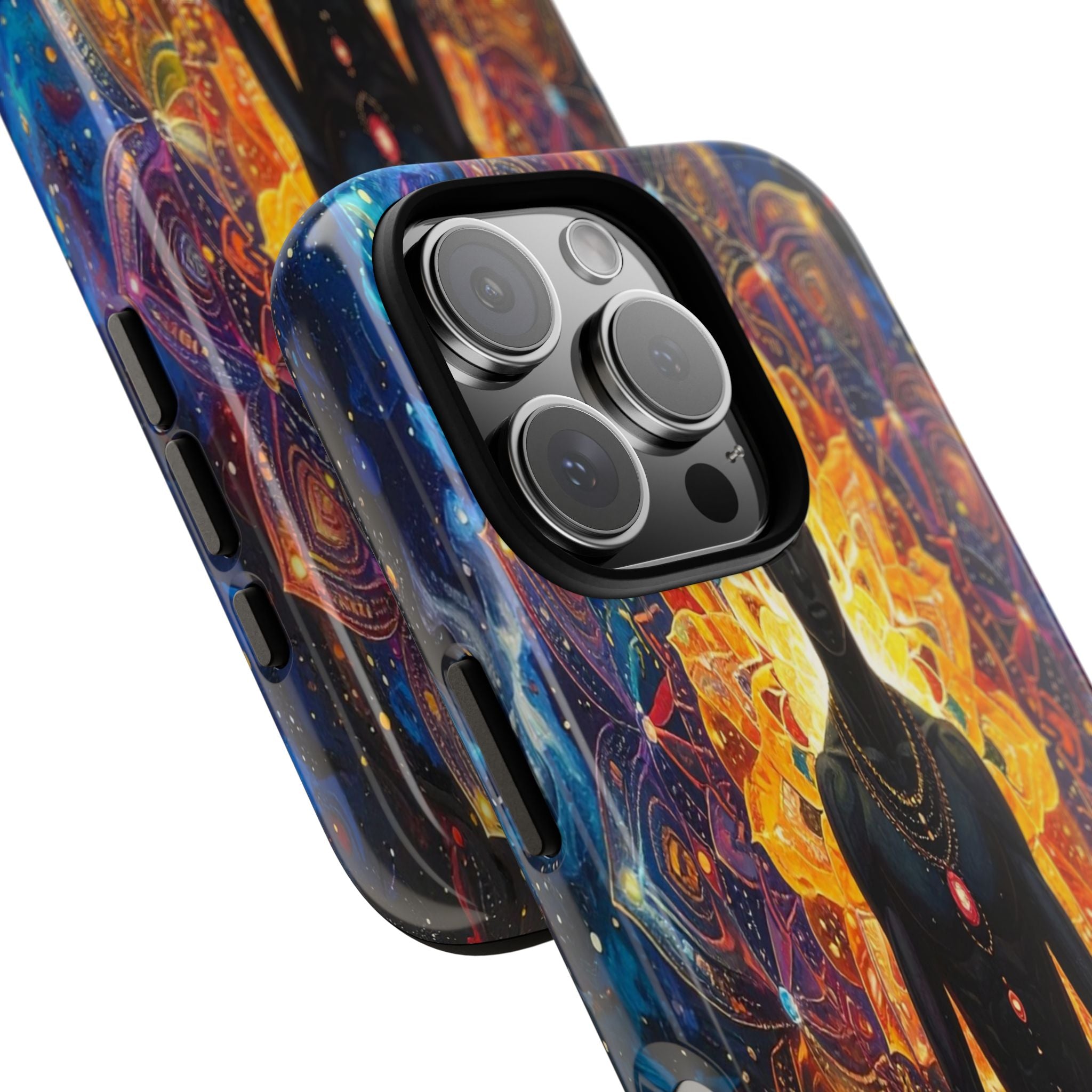 Cosmic Awakening: Spiritual Meditation Mandala, Chakra Energy Visualization - L’Art Suprême Phone Case