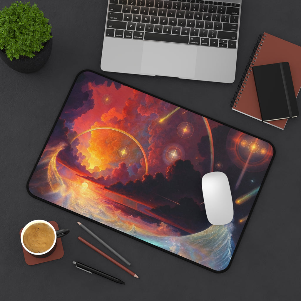 "Celestial Tides" – Premium Desk Mat