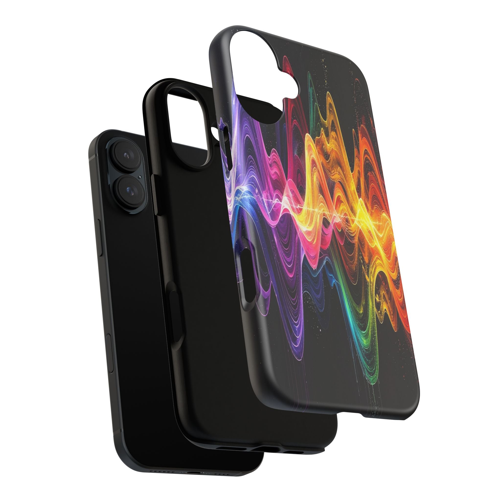 Resonant Spectrum: Digital Sound Wave Visualization, Chromatic Energy Flow - L’Art Suprême Phone Case