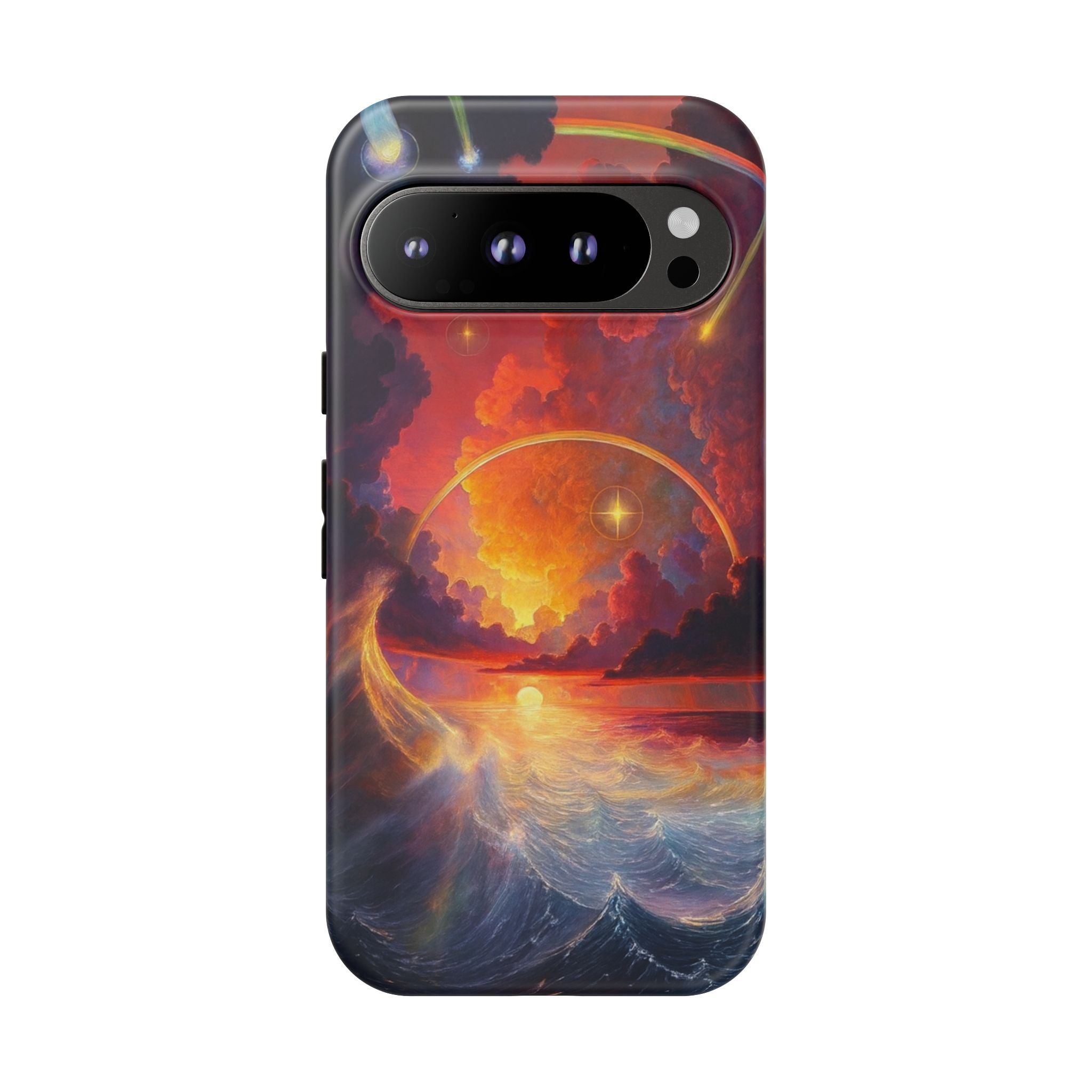 "Celestial Tides" – Printed Tough Phone Case