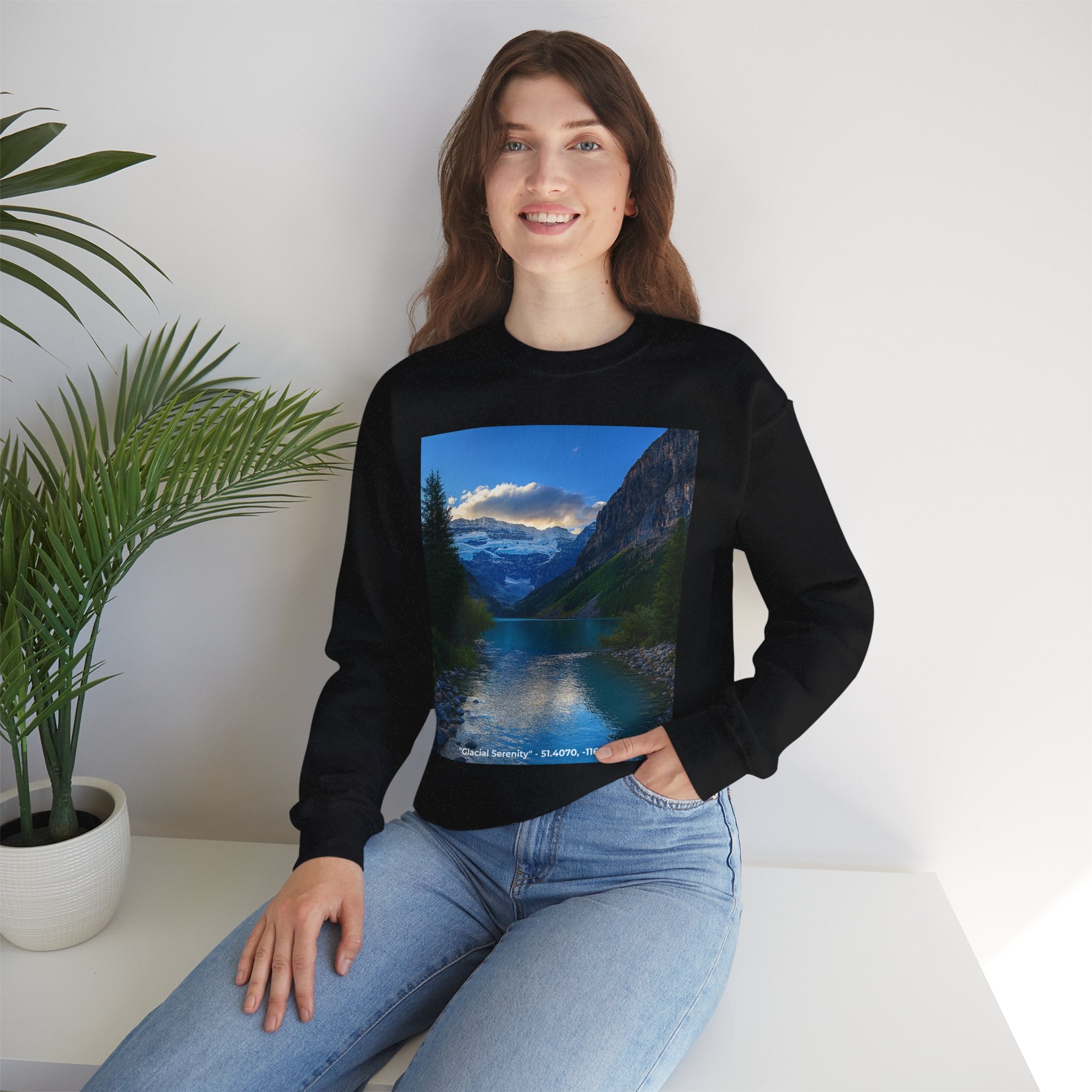 "Glacial Serenity" – Alpine Calm Crewneck