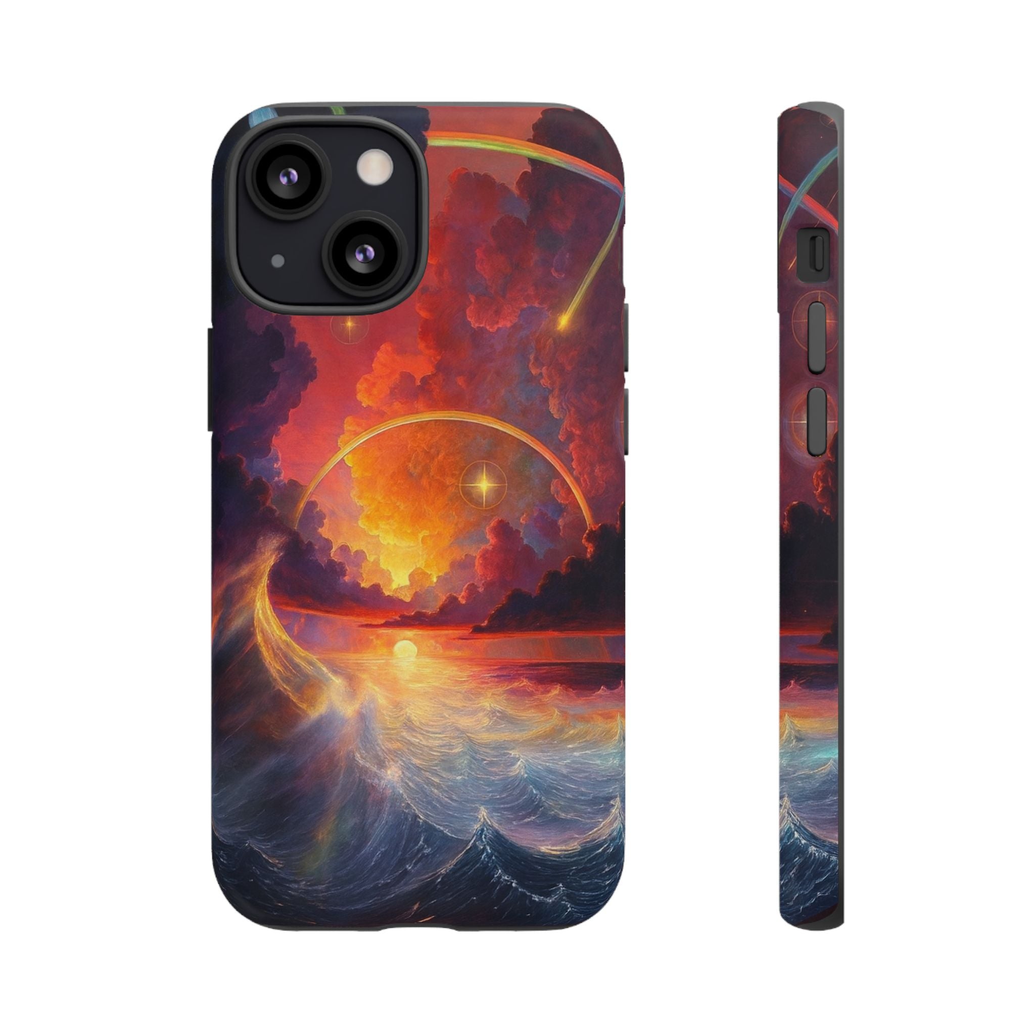 "Celestial Tides" – Printed Tough Phone Case