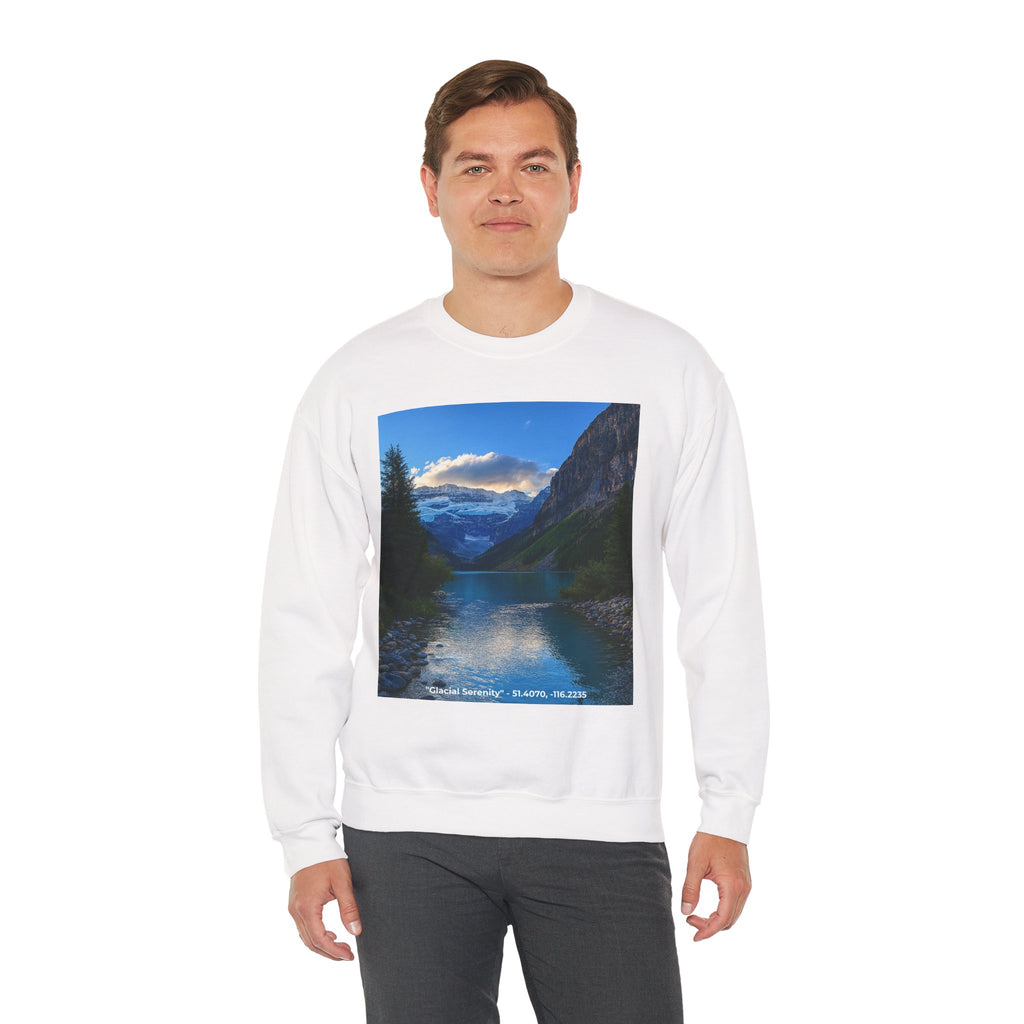 "Glacial Serenity" – Alpine Calm Crewneck
