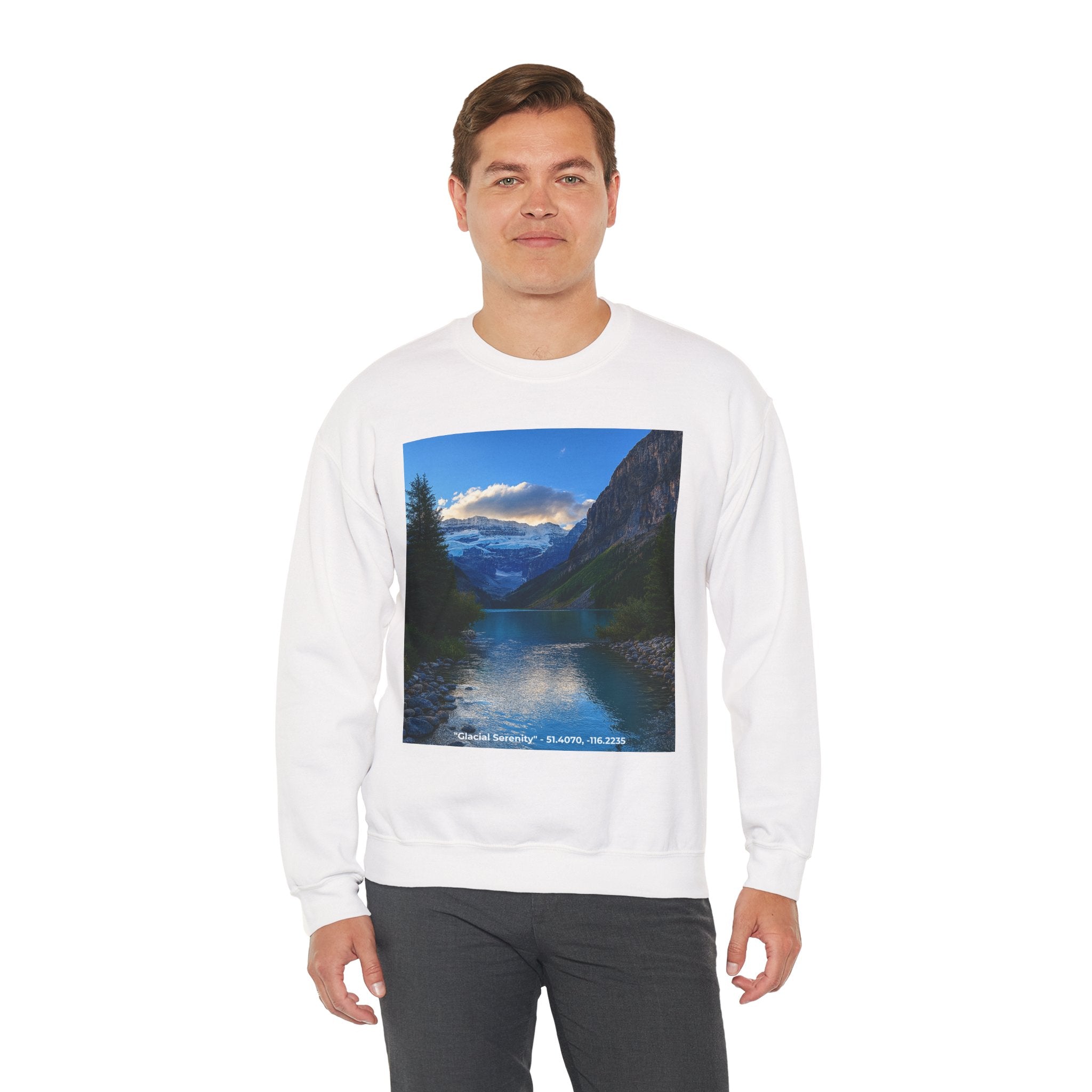 "Glacial Serenity" – Alpine Calm Crewneck