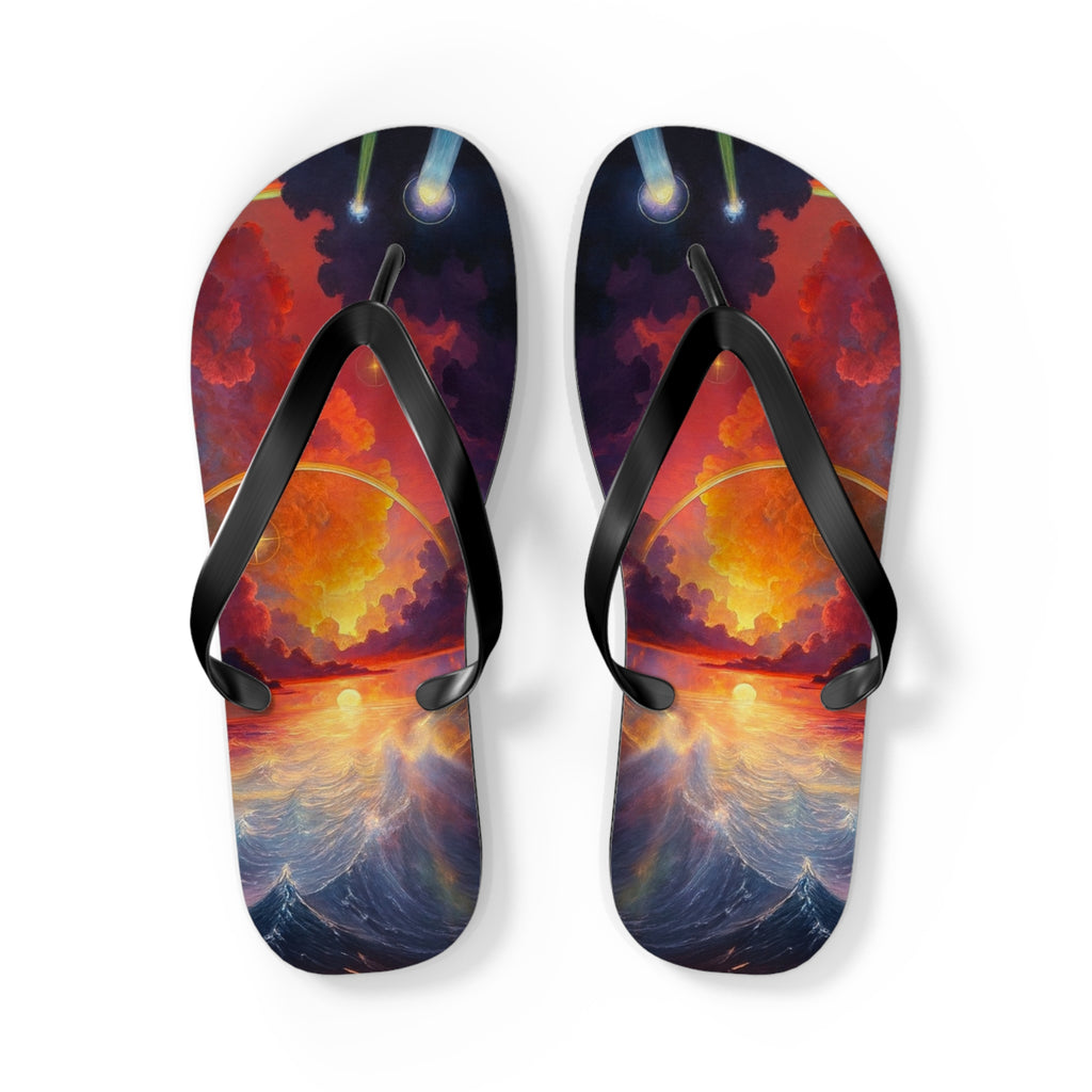 “Celestial Tides" – Premium Flip Flops
