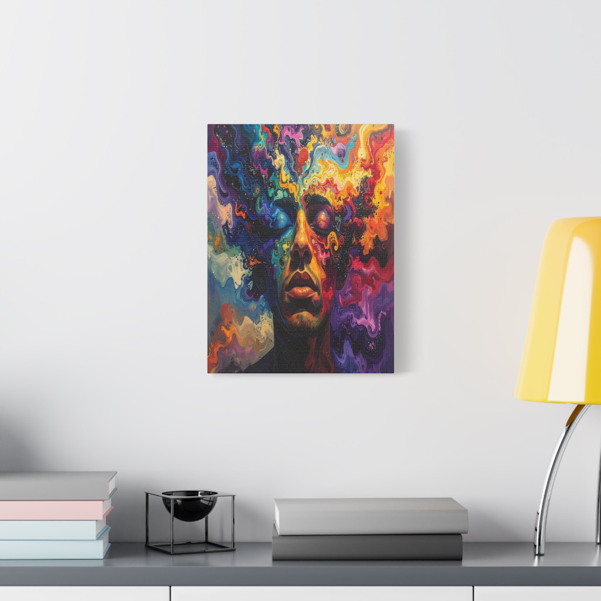 Consciousness Unfolding: Psychedelic Inner Landscape, Fluid Abstract Meditation - L’Art Suprême Canvas