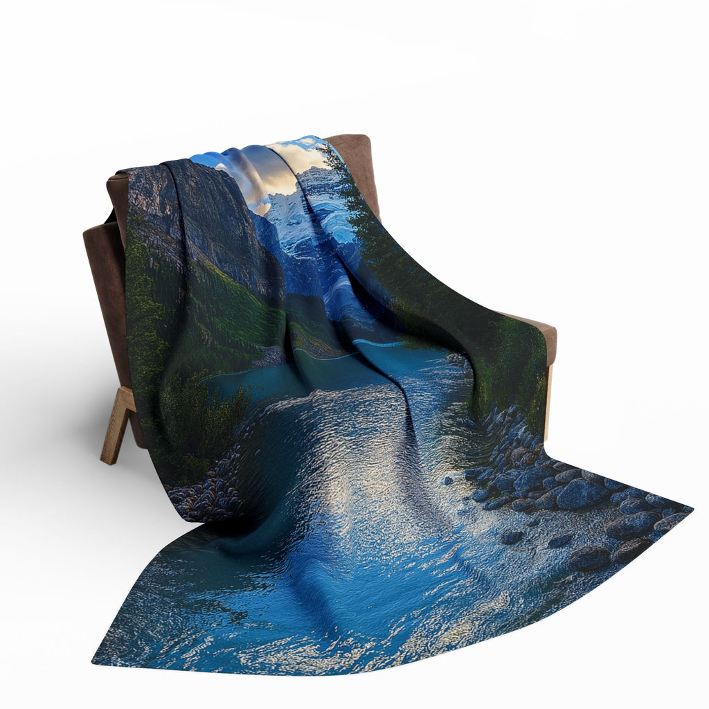 "Glacial Serenity" – Fleece Blanket