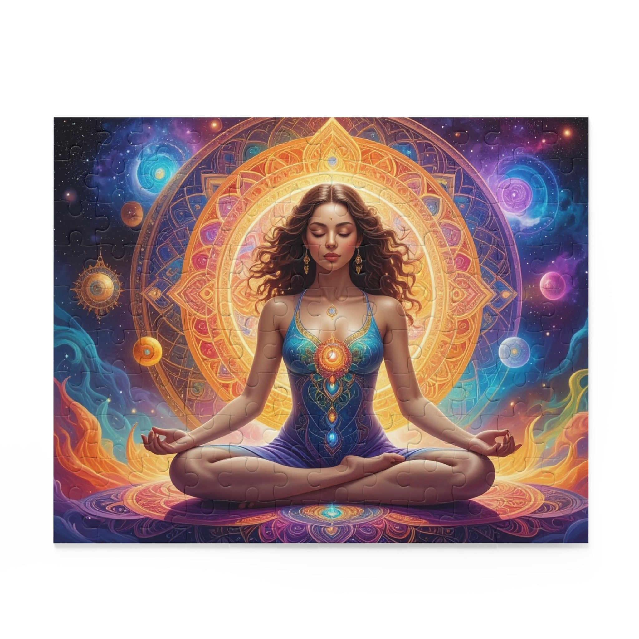 Celestial Meditation: Cosmic Spiritual Journey, Digital Mandala Fantasy Art -  L'Art Puzzle