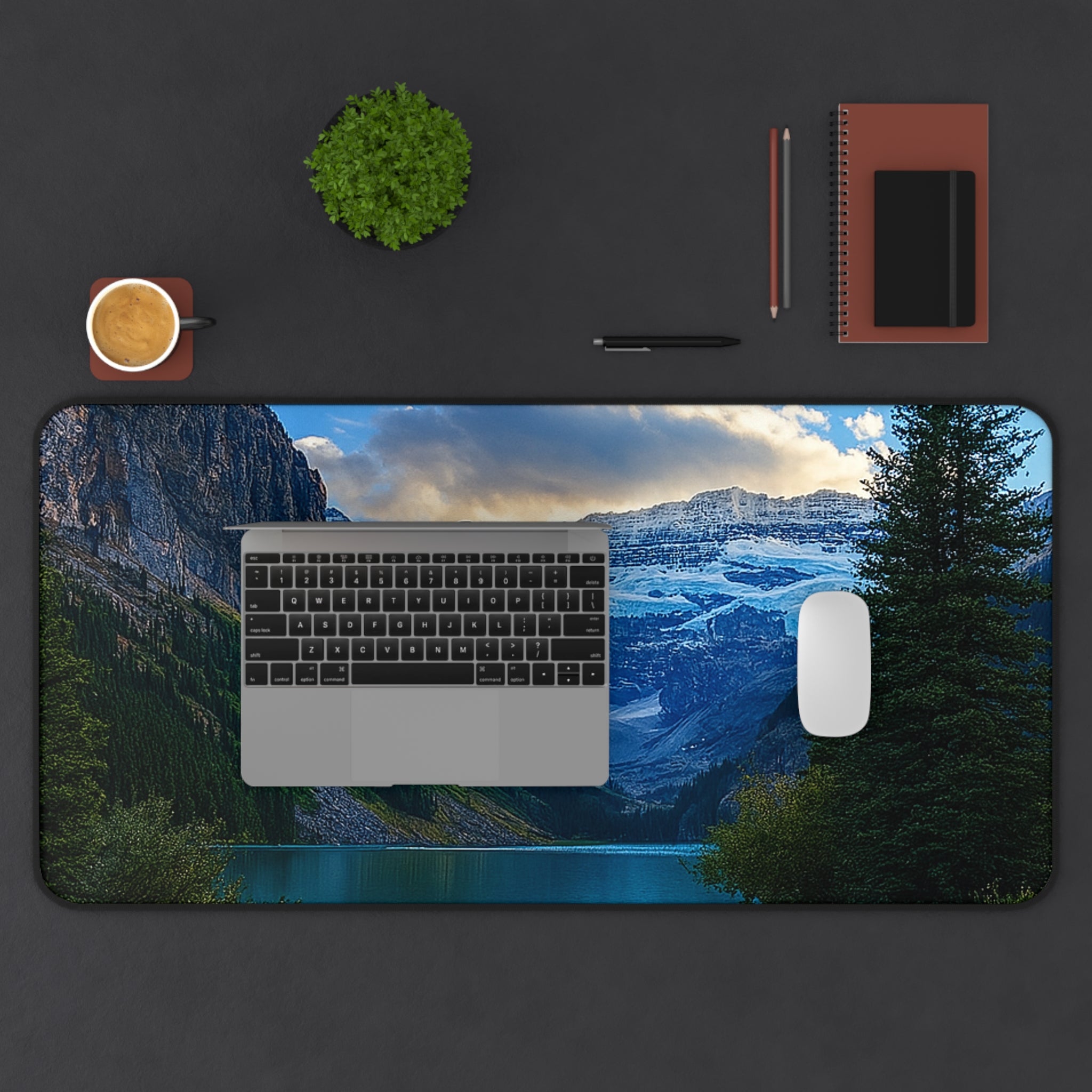 "Glacial Serenity" – Premium Desk Mat