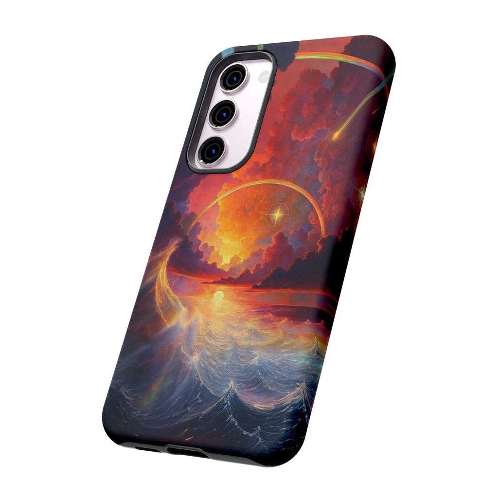 "Celestial Tides" – Printed Tough Phone Case