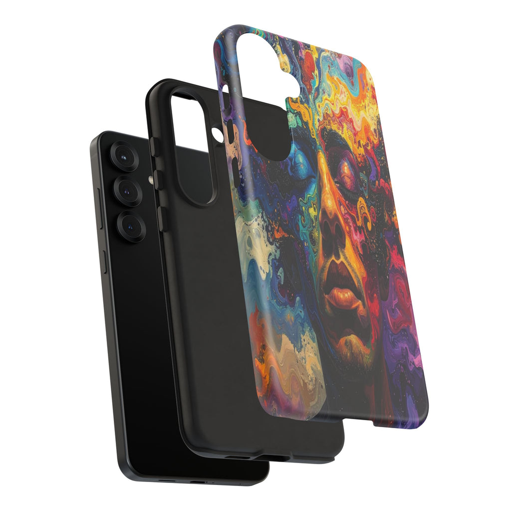 Psyche Unbound: Chromatic Consciousness, Digital Portrait Exploration - L’Art Suprême Phone Case