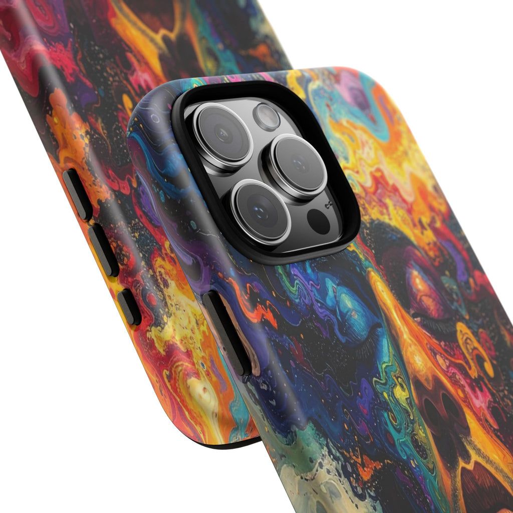 Psyche Unbound: Chromatic Consciousness, Digital Portrait Exploration - L’Art Suprême Phone Case