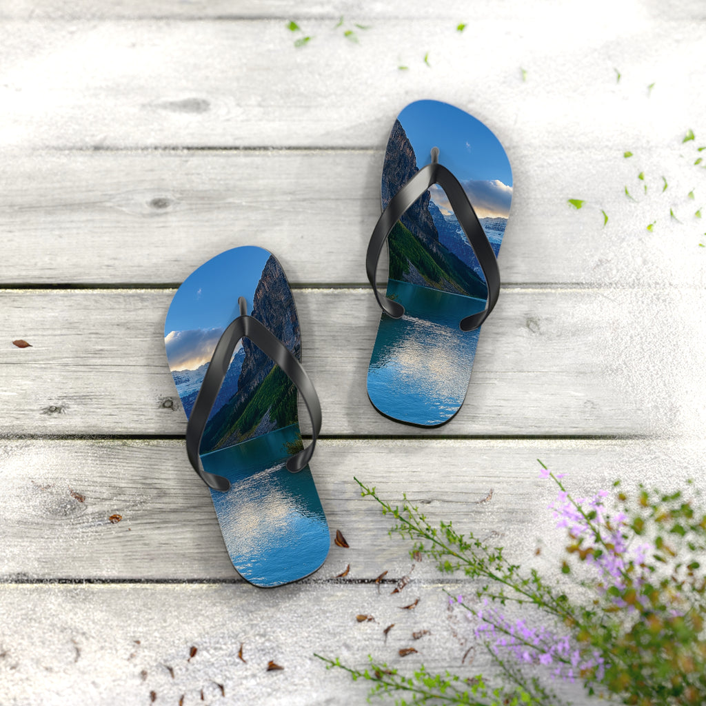 "Glacial Serenity" – Premium Flip Flops