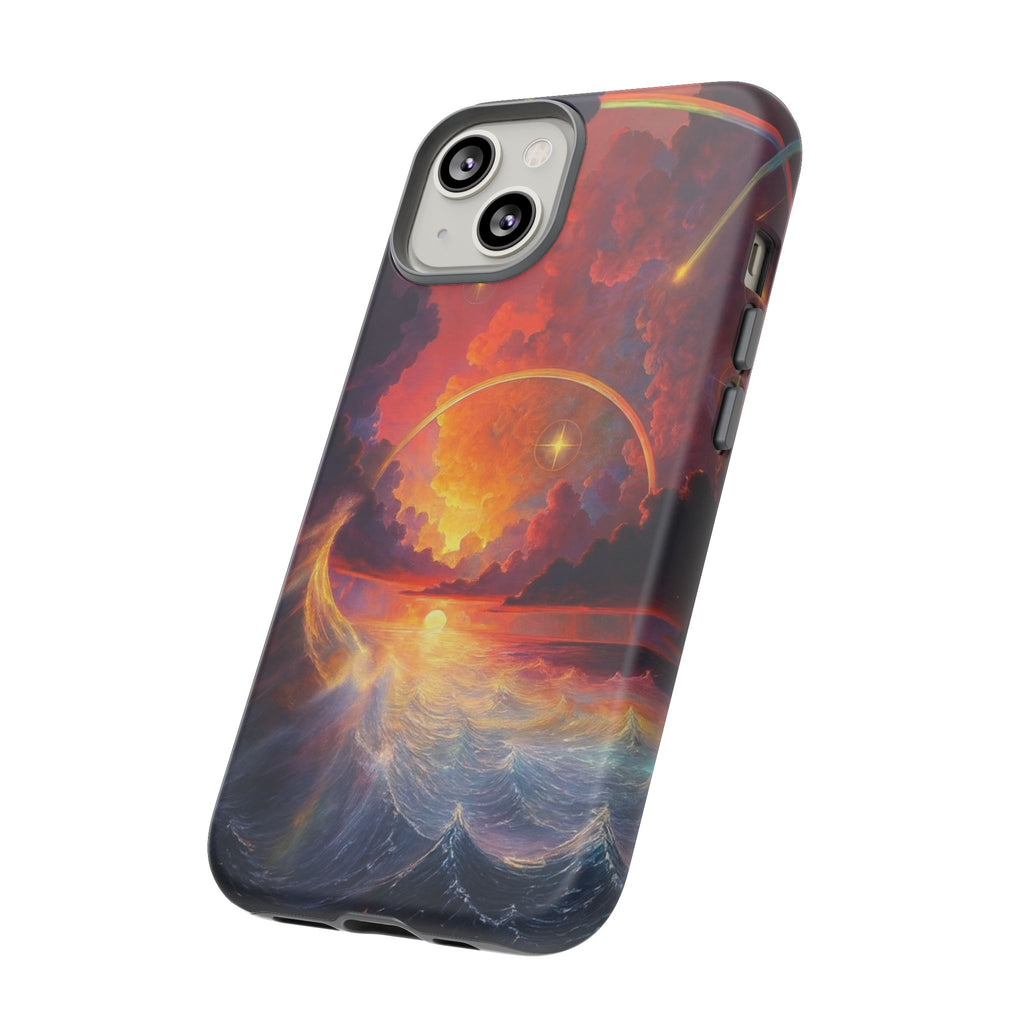 "Celestial Tides" – Printed Tough Phone Case