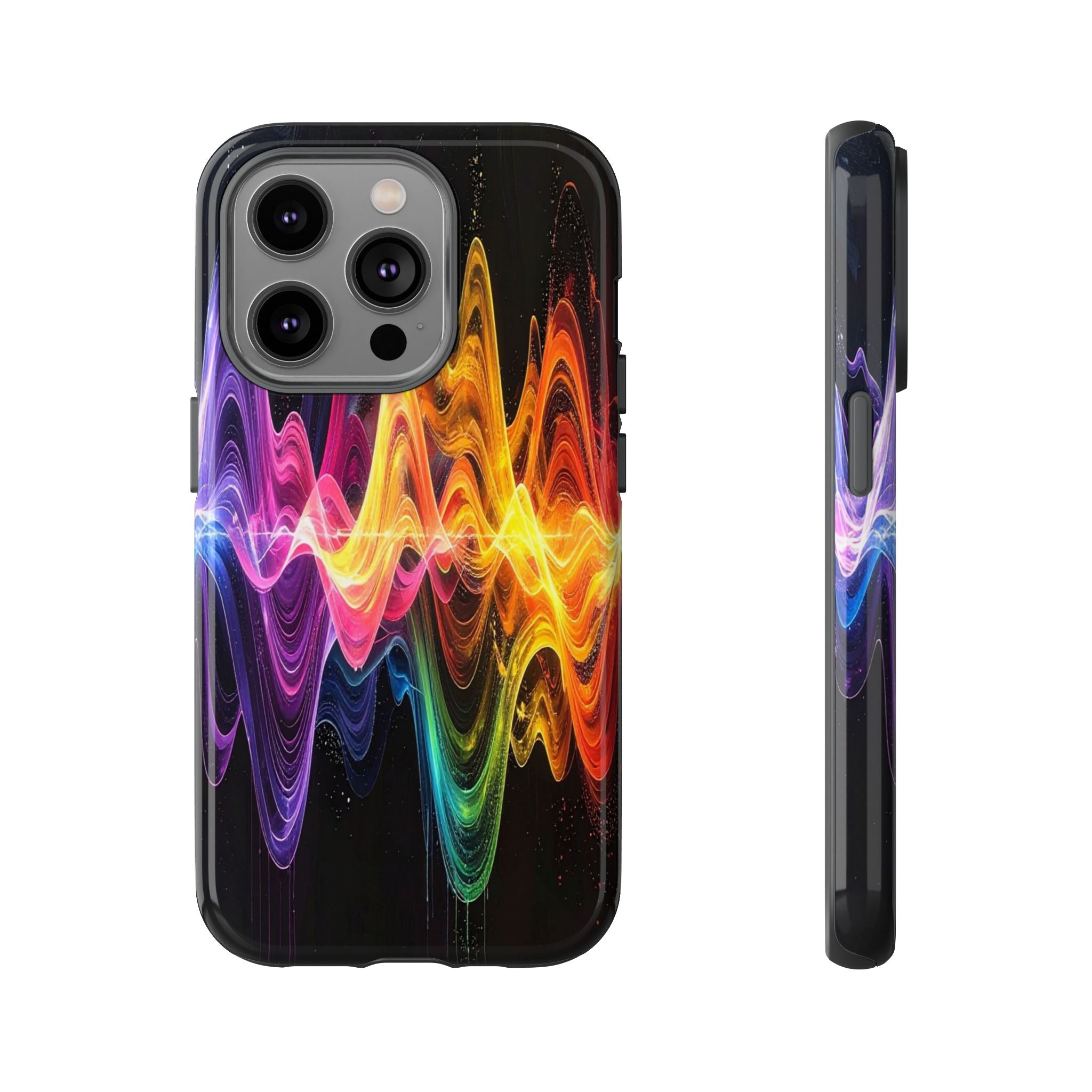 Resonant Spectrum: Digital Sound Wave Visualization, Chromatic Energy Flow - L’Art Suprême Phone Case