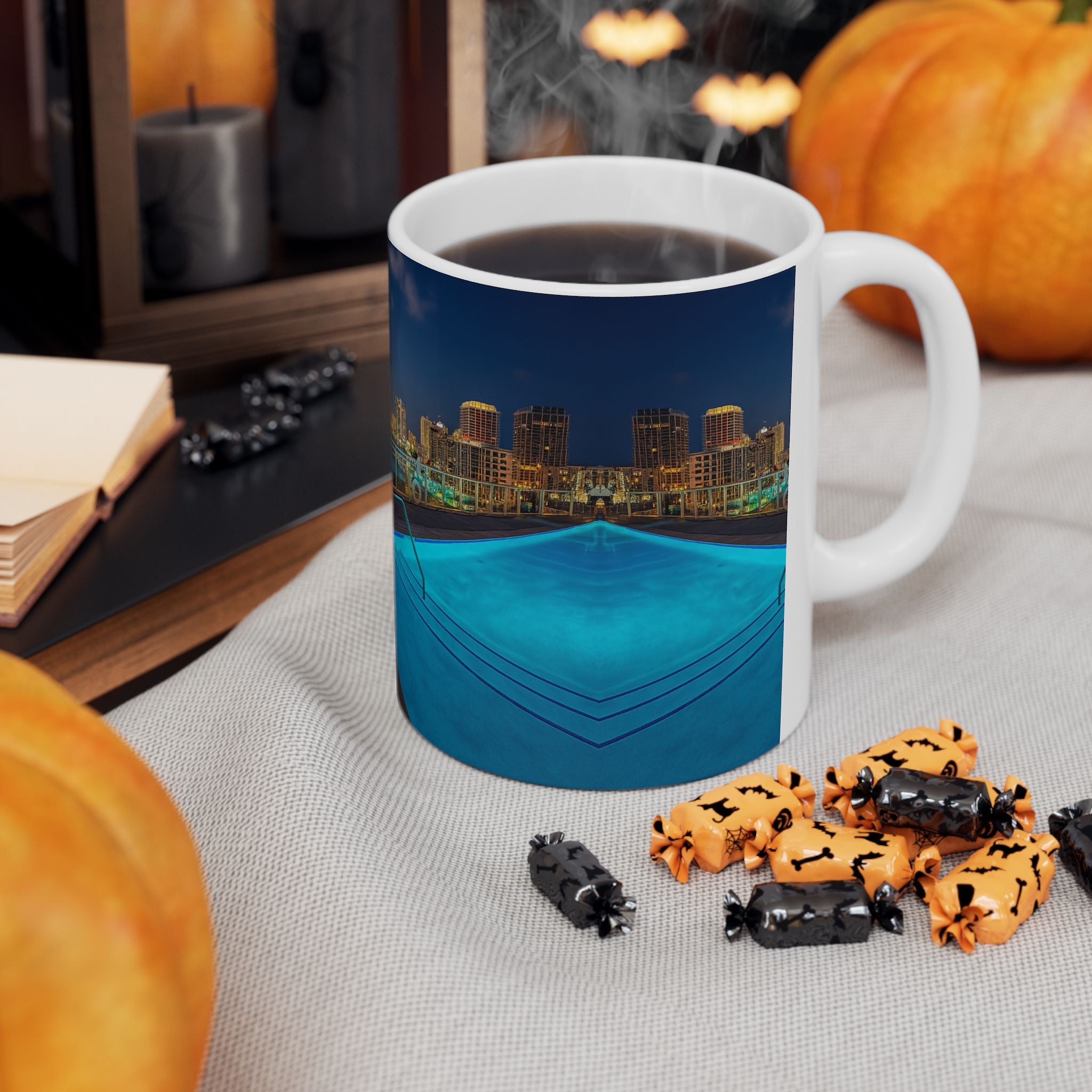 "Skyline Reflections" – Ceramic Mug