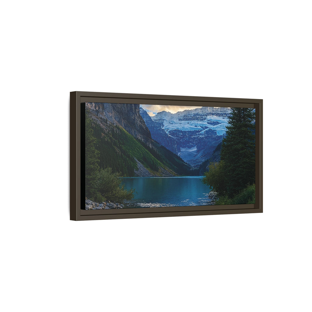 "Glacial Serenity" – Framed Canvas Print
