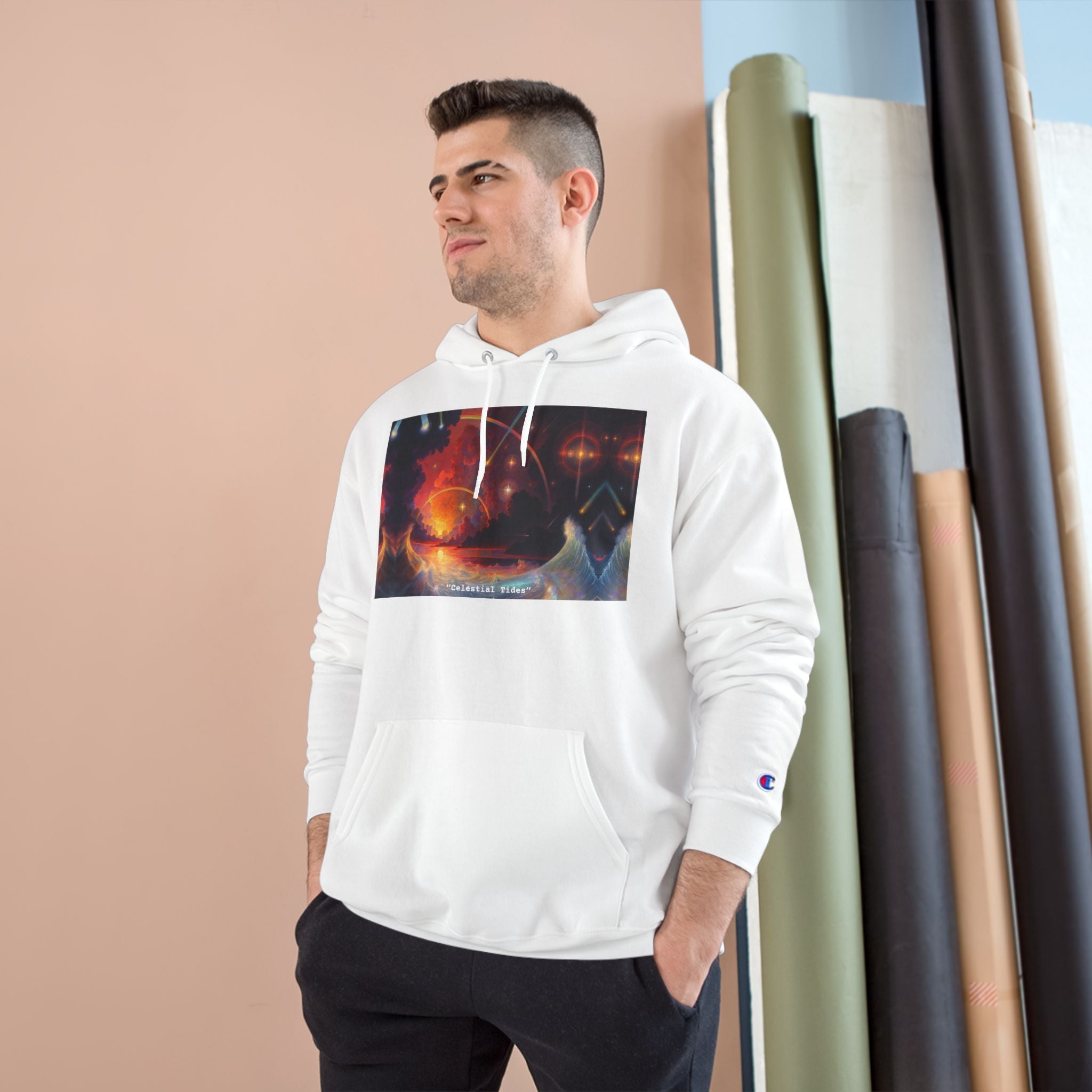 "Celestial Tides" – Champion Hoodie