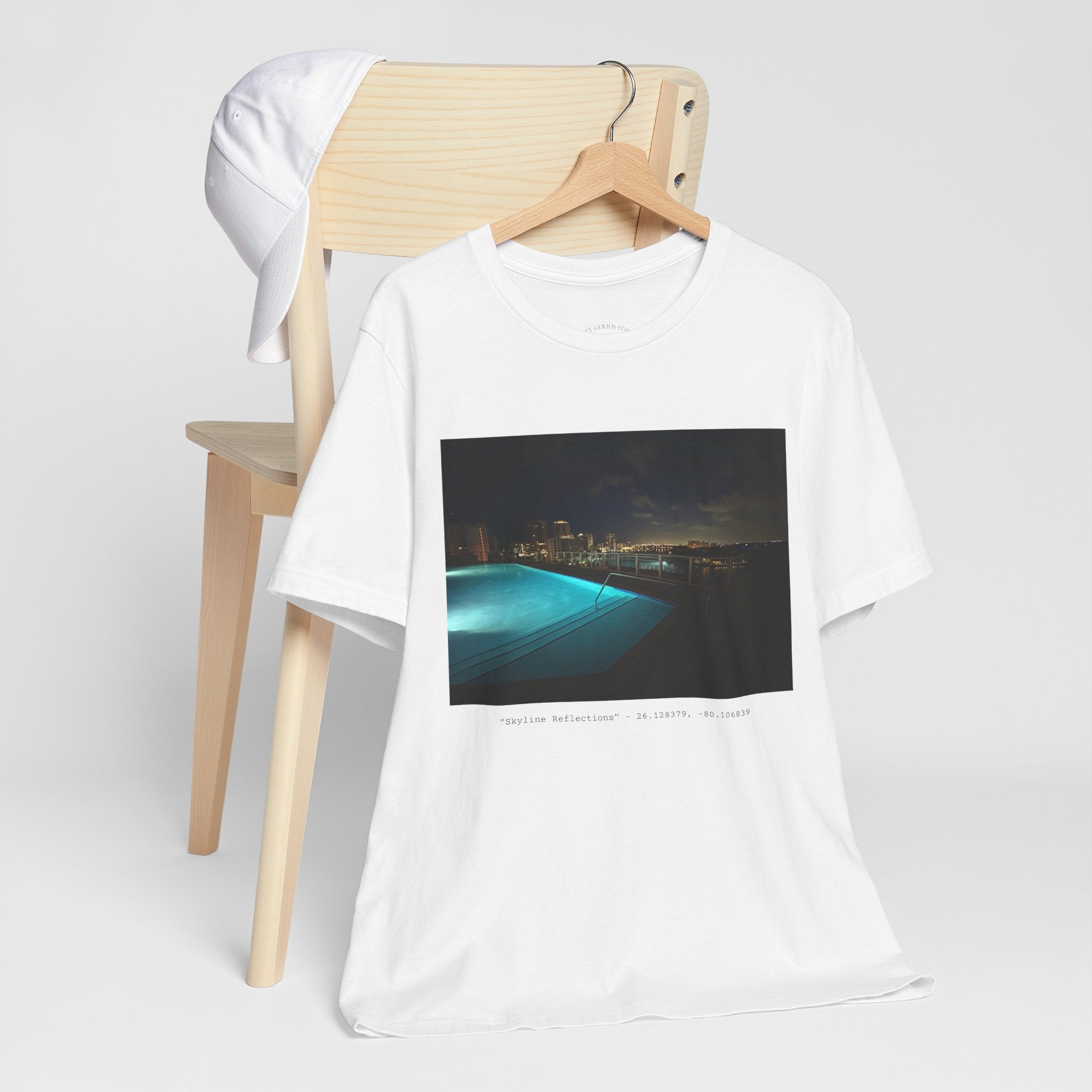 "Skyline Reflections" - White or Black Luxe T-Shirt
